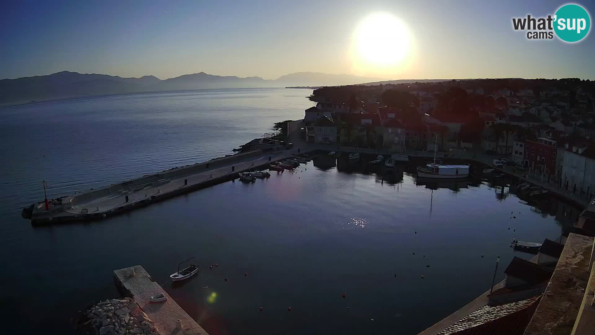 Webcam Sutivan panorama – Vista live dall’isola di Brač
