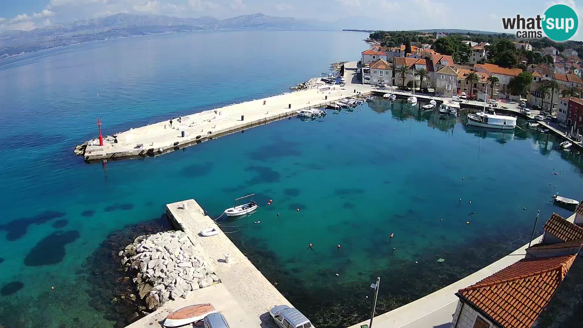 Webcam Sutivan Panorama – Vista en vivo desde la isla de Brač