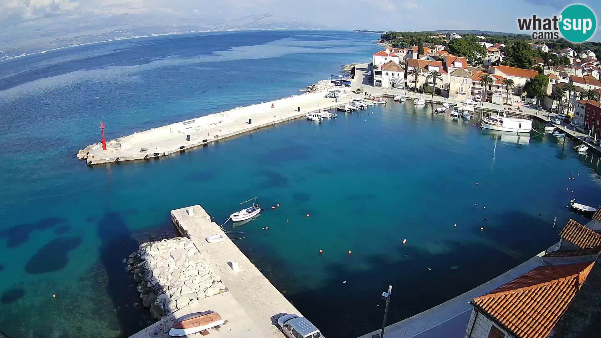 Webcam Sutivan Panorama – Vista en vivo desde la isla de Brač