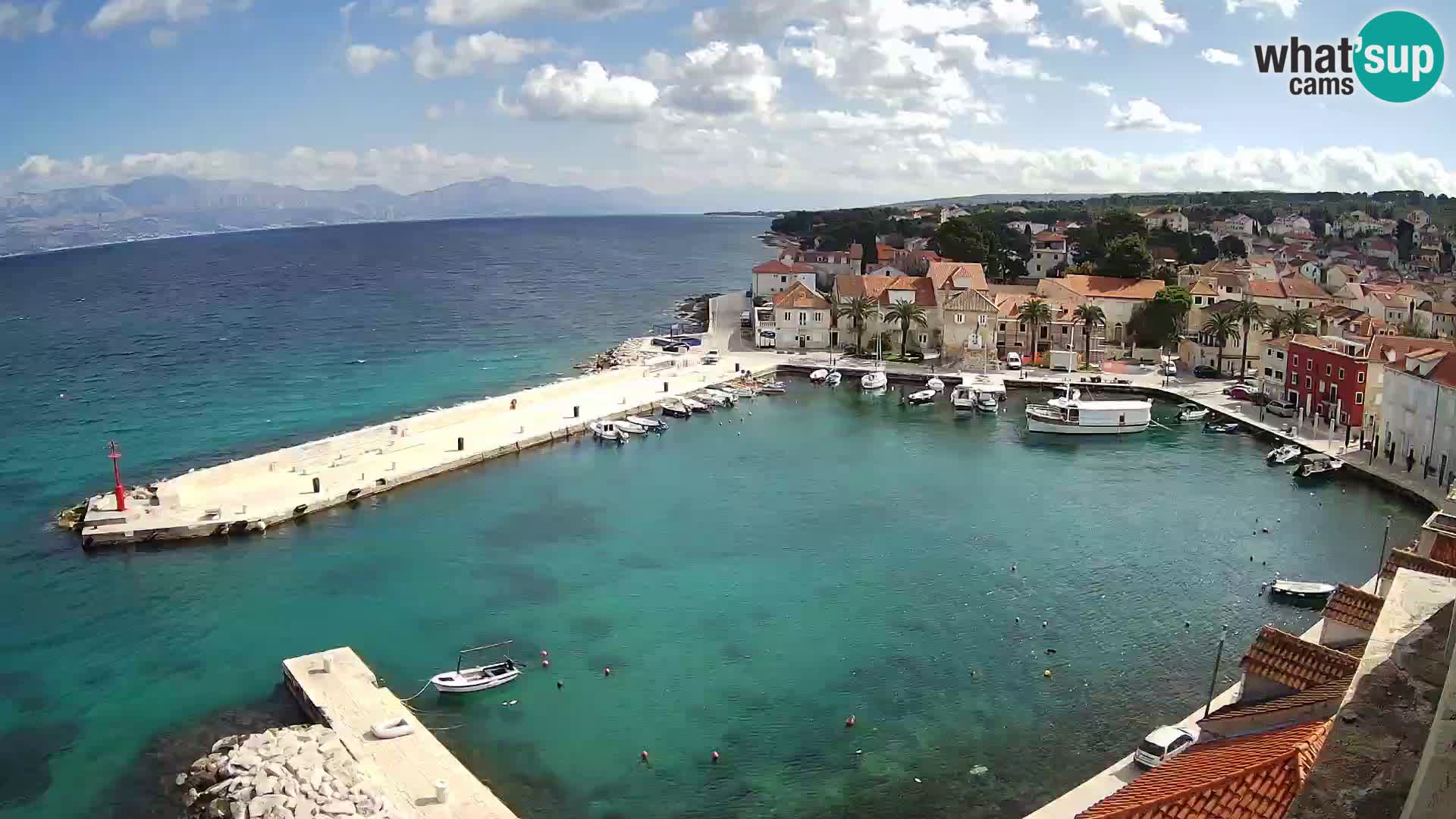 Webcam Sutivan Panorama – Vista en vivo desde la isla de Brač