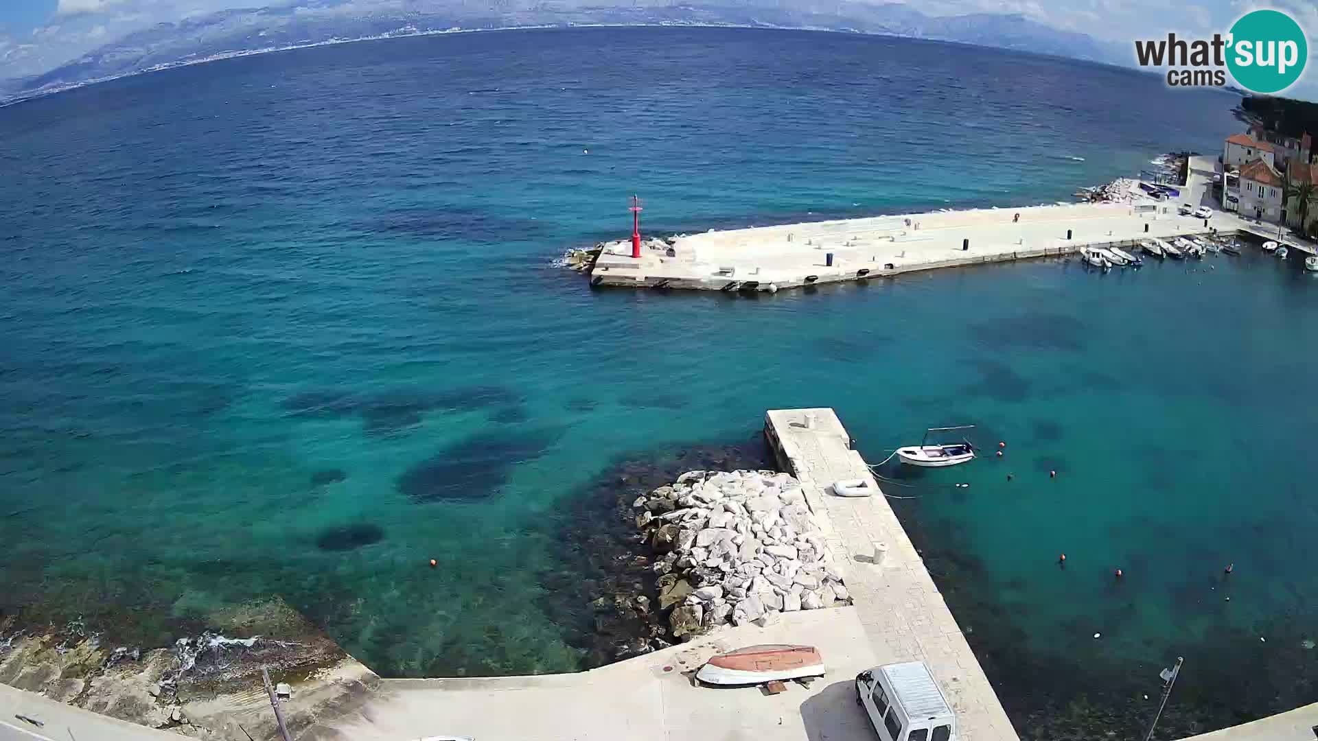 Webcam Sutivan panorama – Vista live dall’isola di Brač