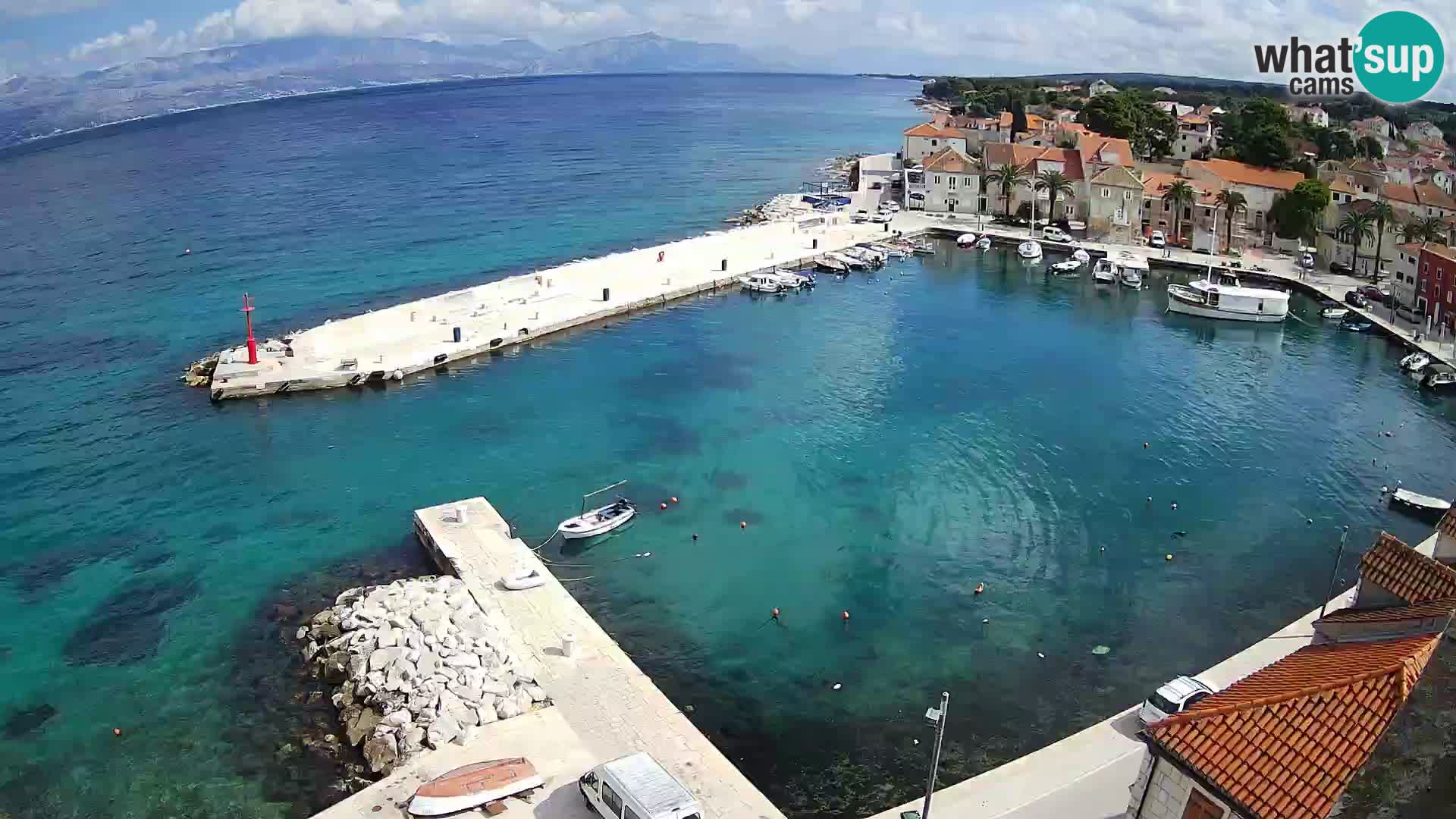 Webcam Sutivan Panorama – Vista en vivo desde la isla de Brač