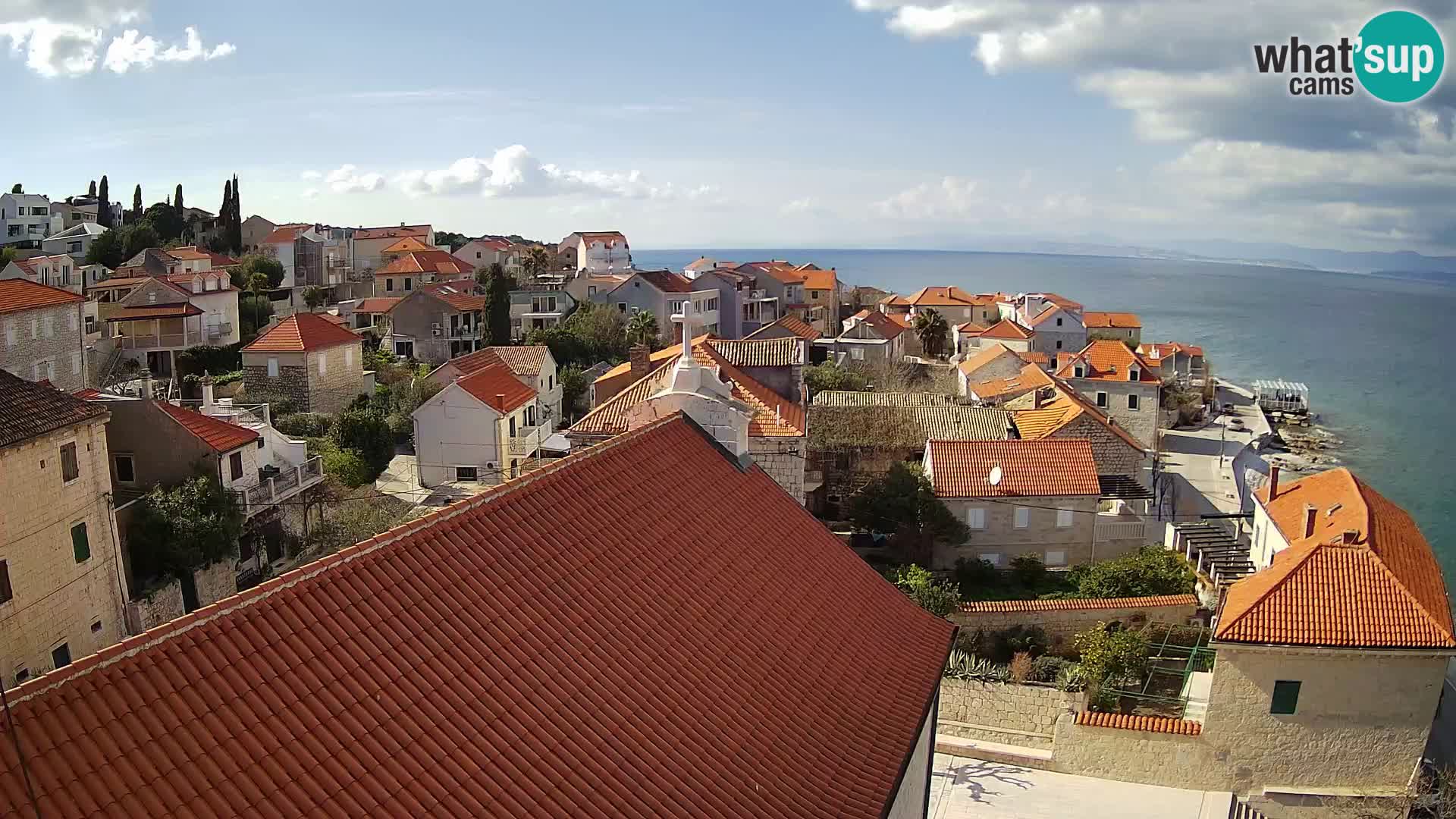 Web kamera Sutivan panorama – Pogled uživo s otoka Brača