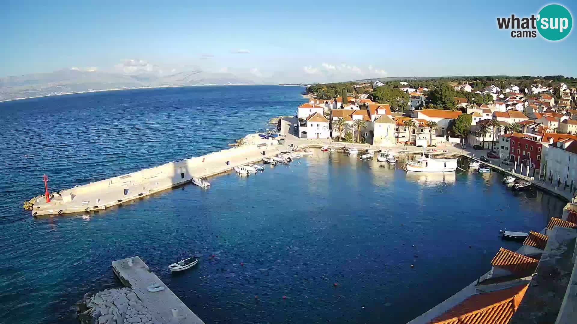 Webcam Sutivan panorama – Vista live dall’isola di Brač