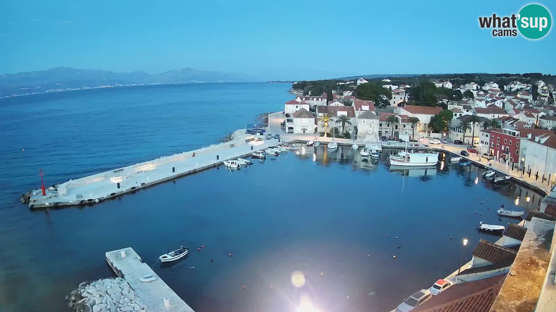 Webcam Sutivan panorama – Vista live dall’isola di Brač