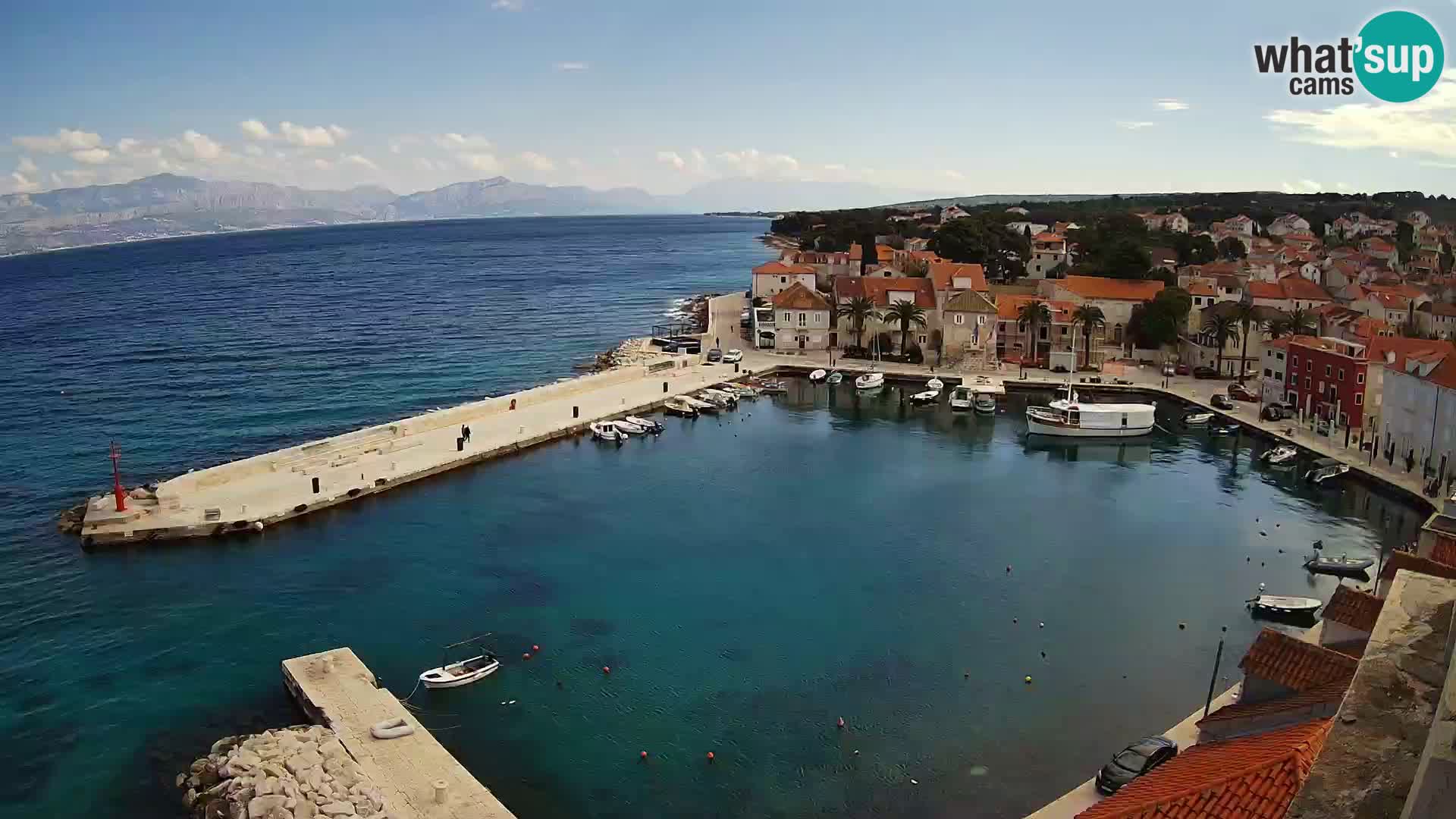 Webcam Sutivan panorama – Vista live dall’isola di Brač