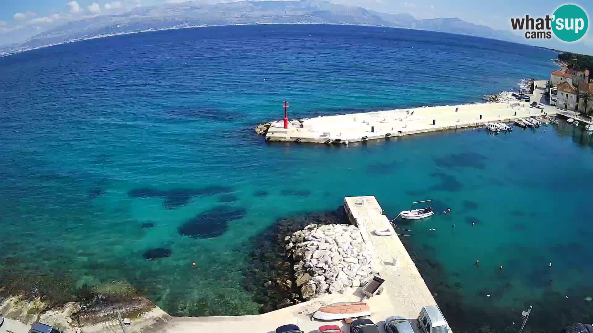 Web kamera Sutivan panorama – Pogled uživo s otoka Brača