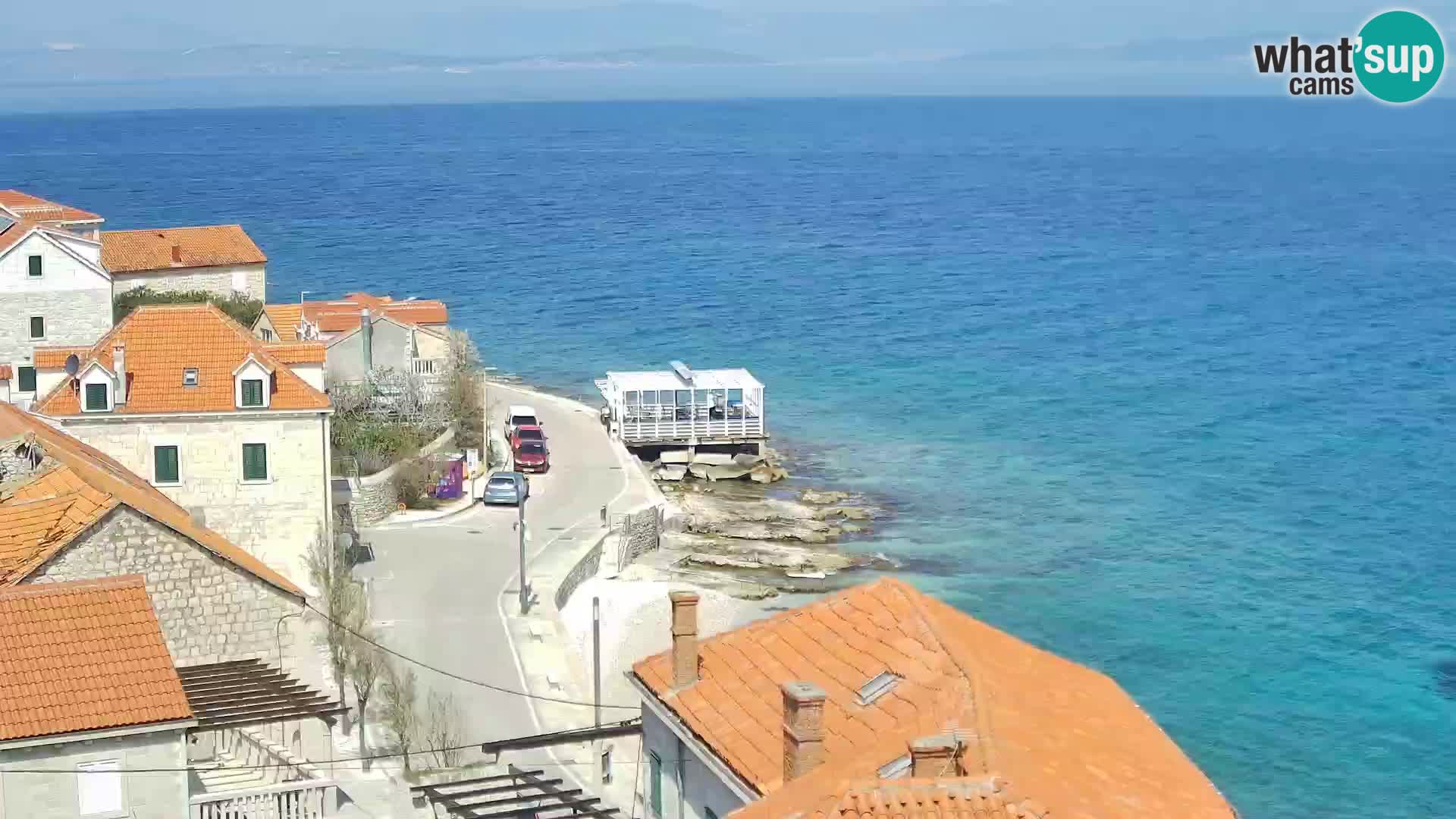 Spletna kamera Sutivan panorama – pogled v živo z otoka Brač