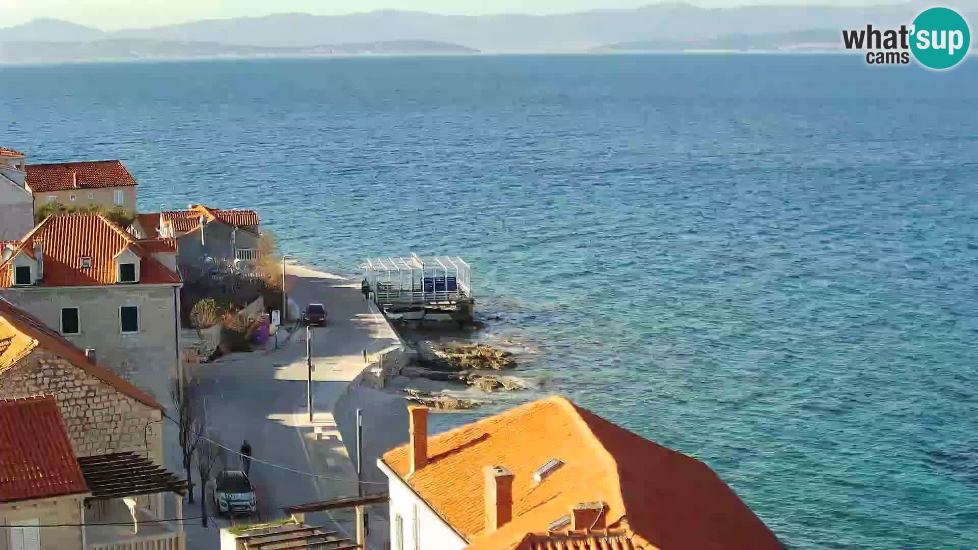 Web kamera Sutivan panorama – Pogled uživo s otoka Brača