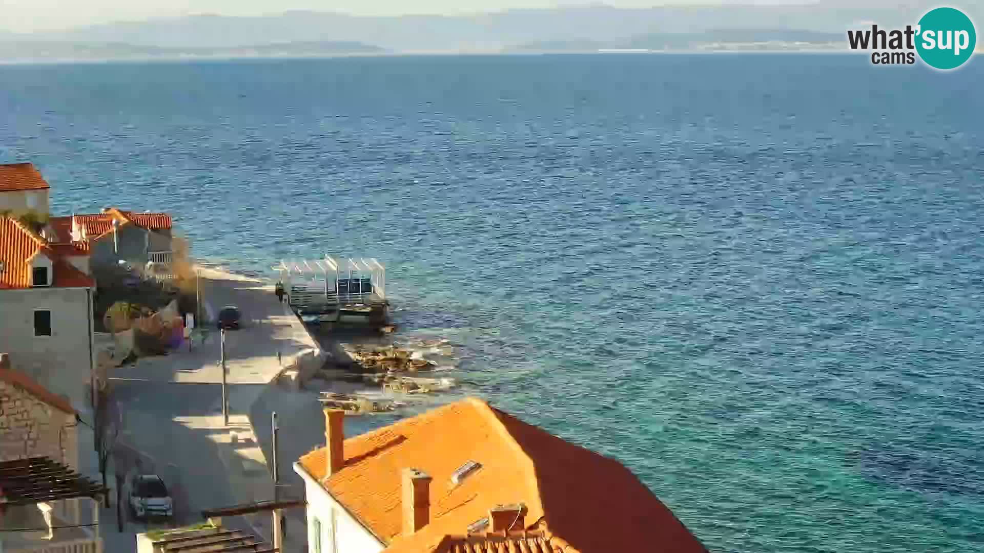 Spletna kamera Sutivan panorama – pogled v živo z otoka Brač