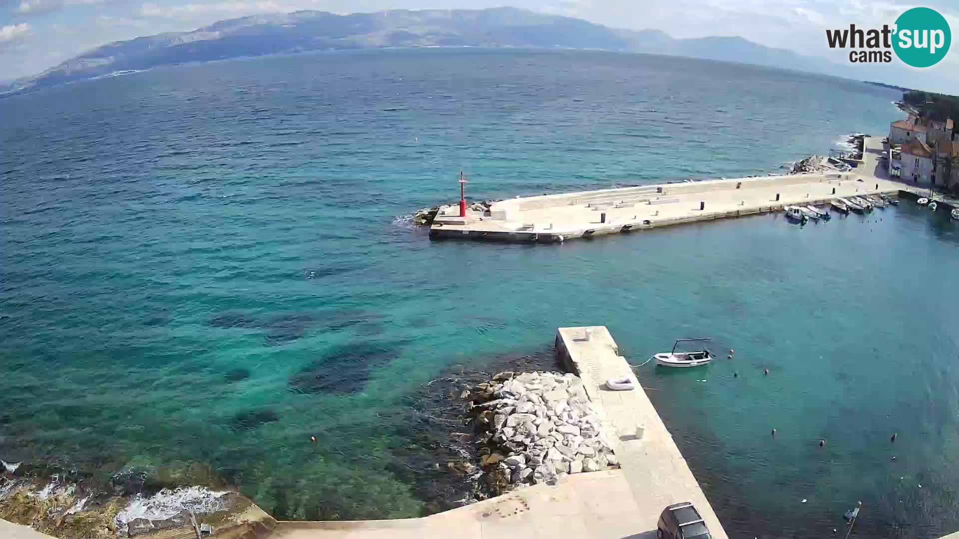 Web kamera Sutivan panorama – Pogled uživo s otoka Brača