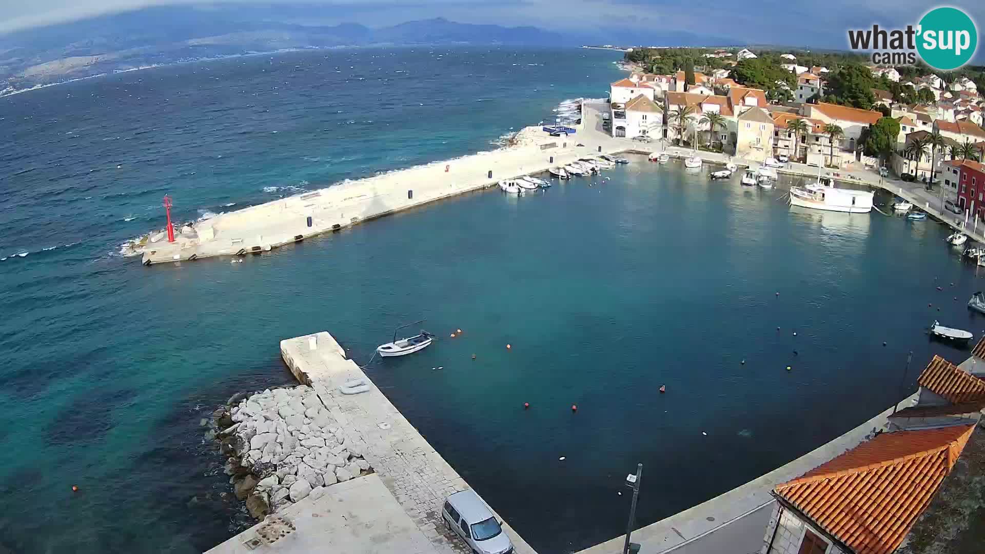 Webcam Sutivan panorama – Vista live dall’isola di Brač