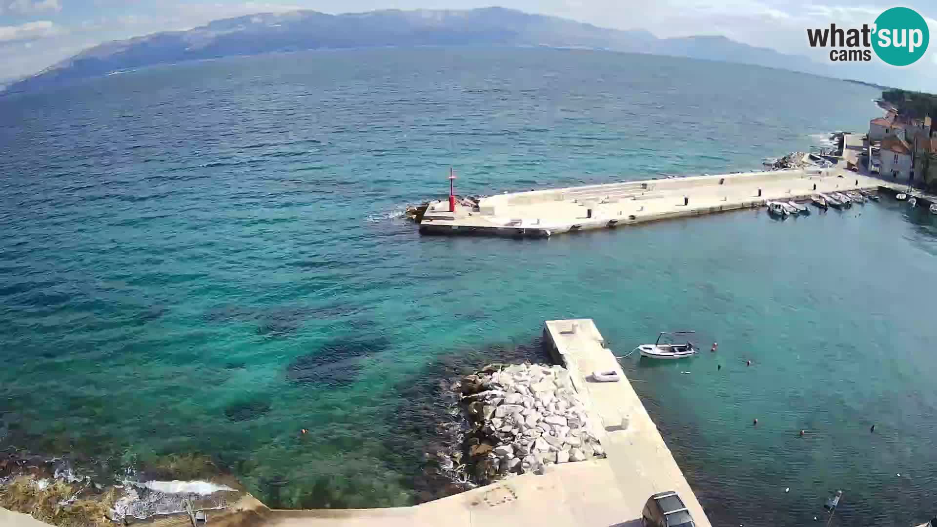 Webcam Sutivan Panorama – Vista en vivo desde la isla de Brač