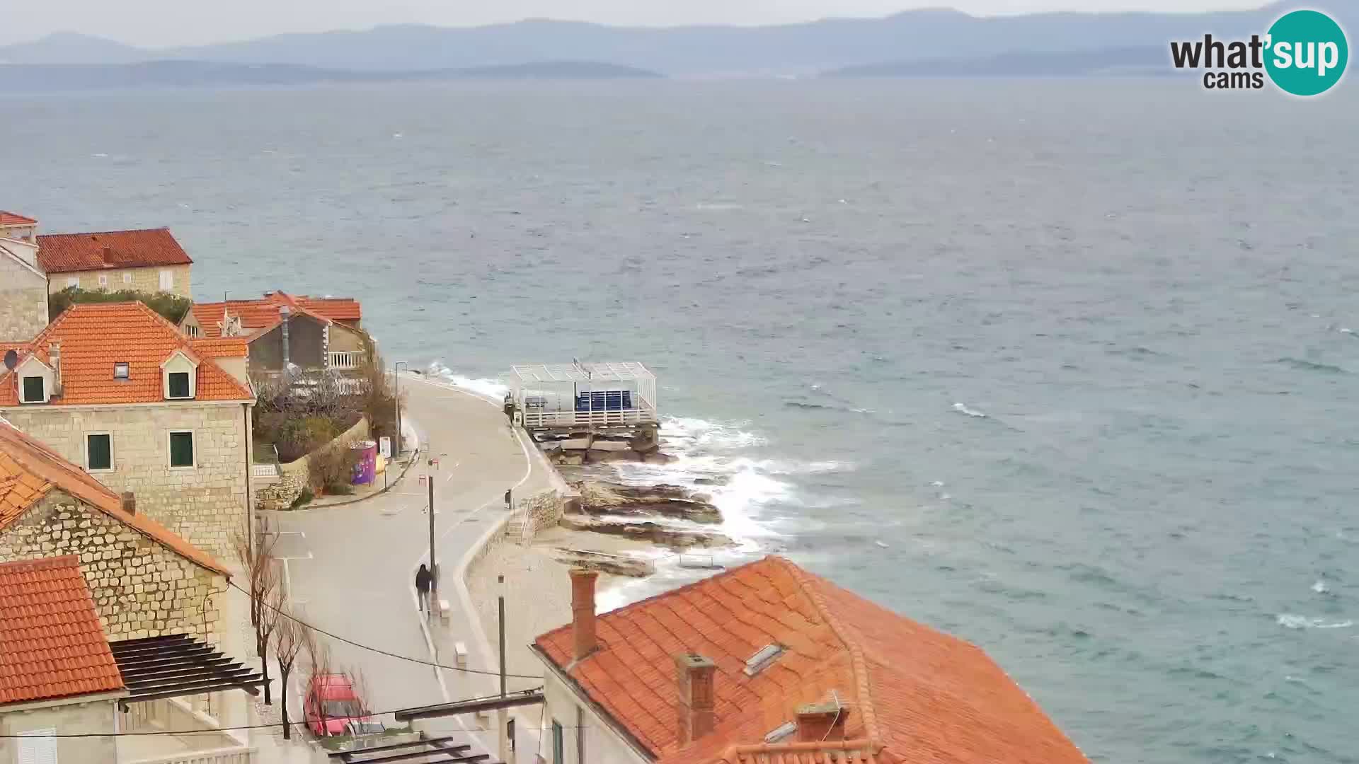 Spletna kamera Sutivan panorama – pogled v živo z otoka Brač