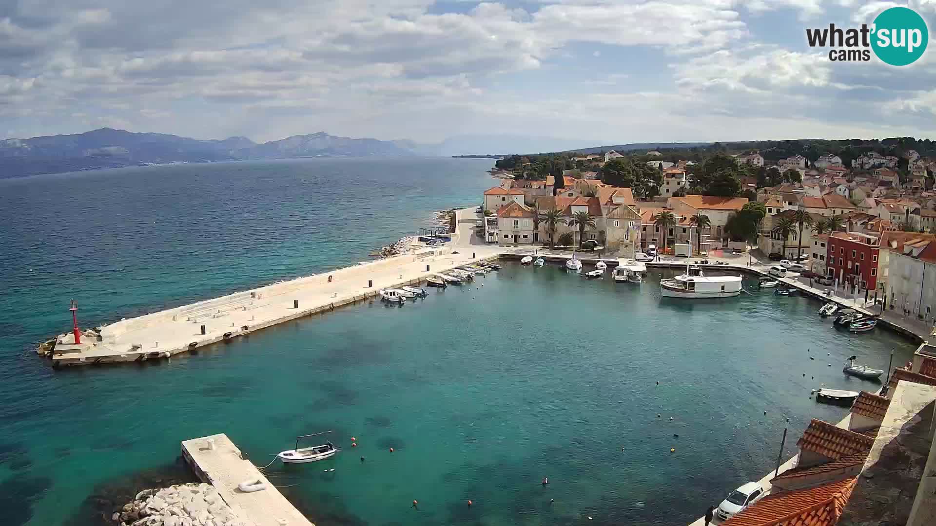 Webcam Sutivan panorama – Vista live dall’isola di Brač