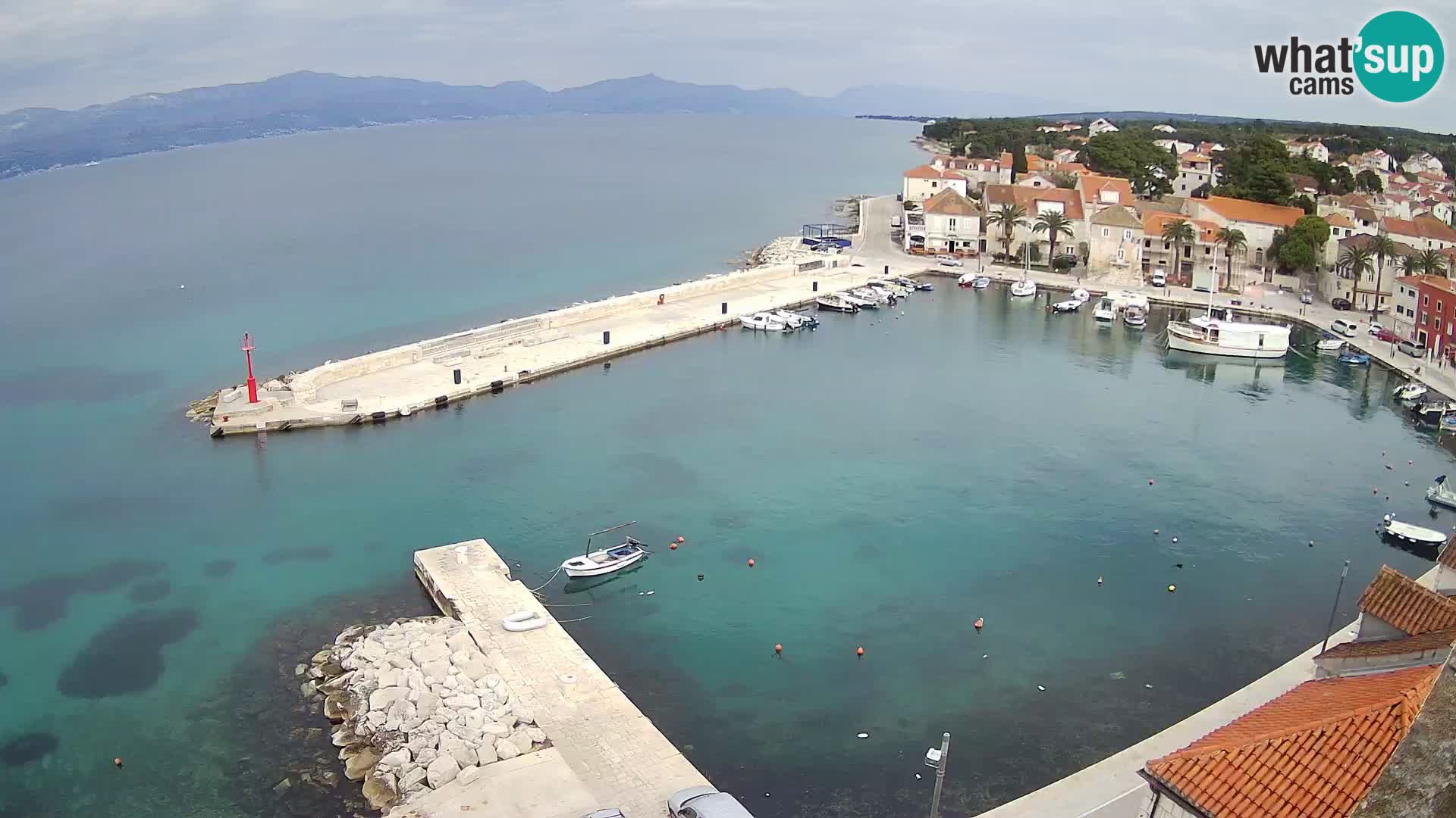 Webcam Sutivan panorama – Vista live dall’isola di Brač