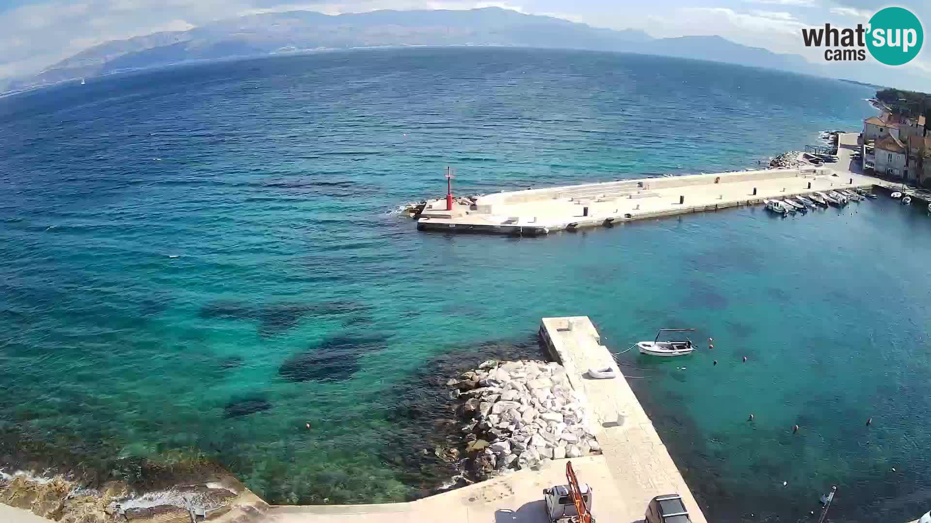 Web kamera Sutivan panorama – Pogled uživo s otoka Brača