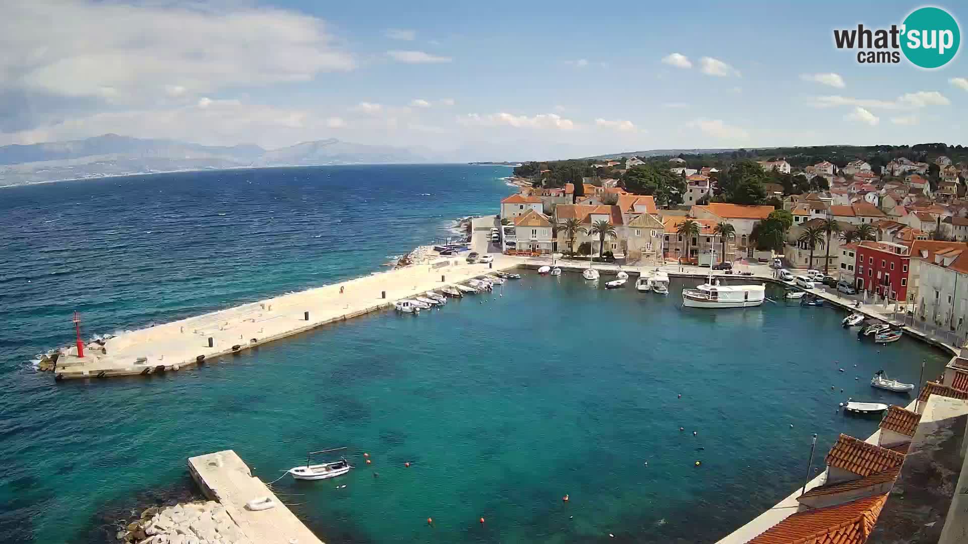 Webcam Sutivan Panorama – Vista en vivo desde la isla de Brač