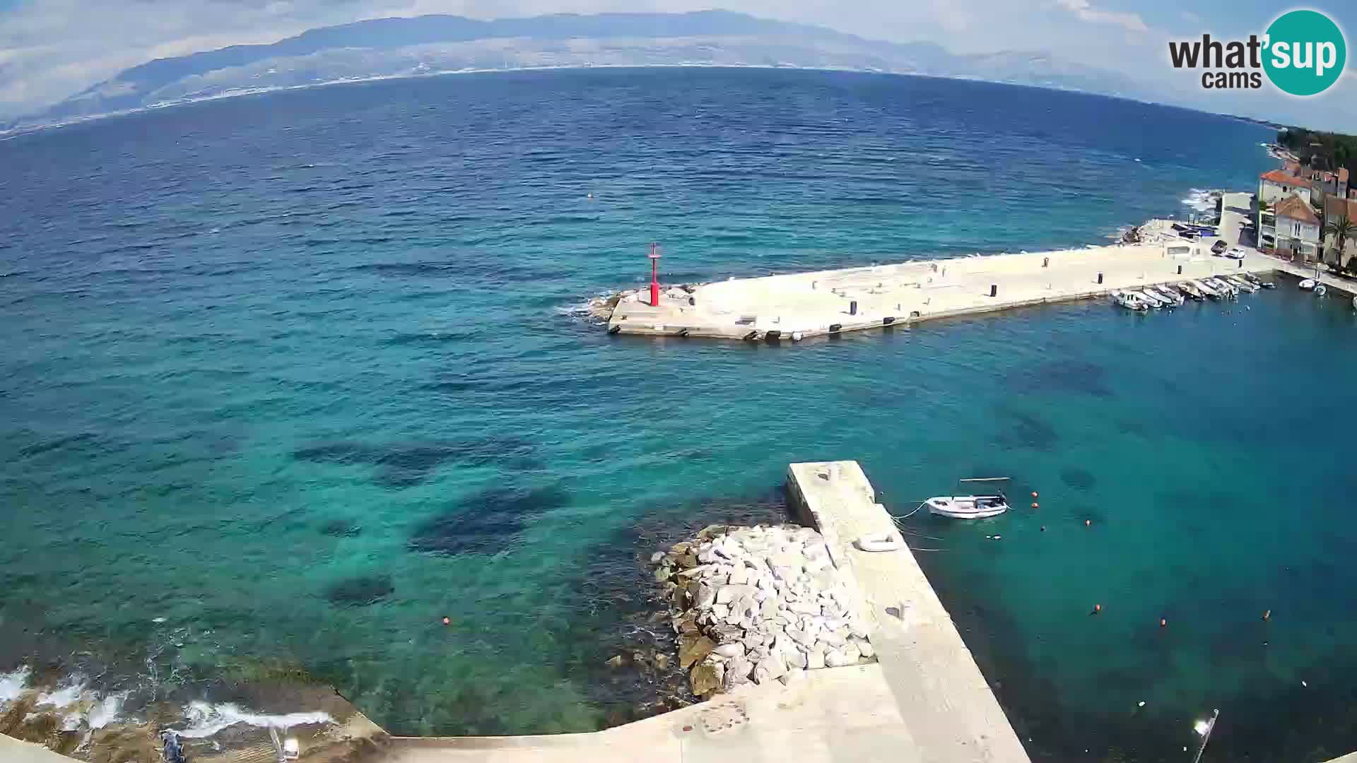 Web kamera Sutivan panorama – Pogled uživo s otoka Brača