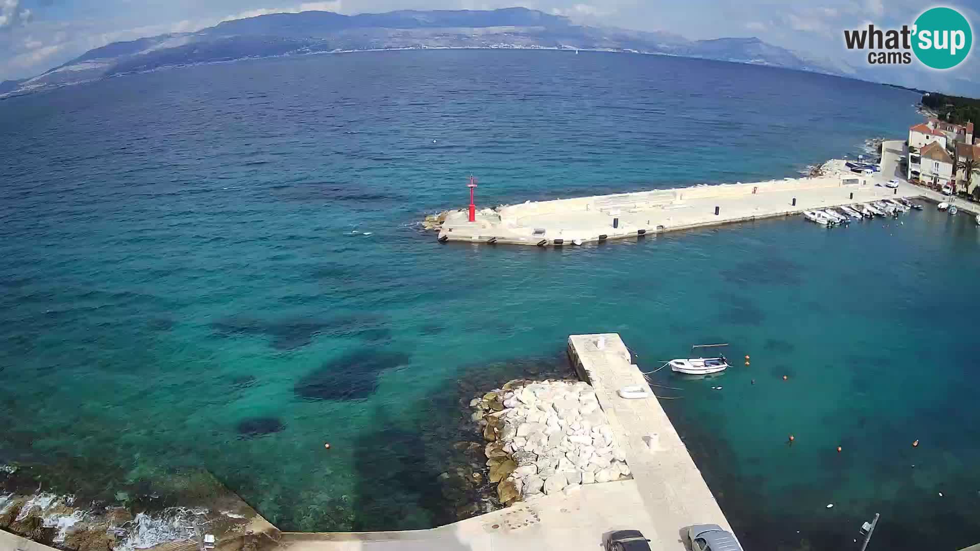 Webcam Sutivan panorama – Vista live dall’isola di Brač