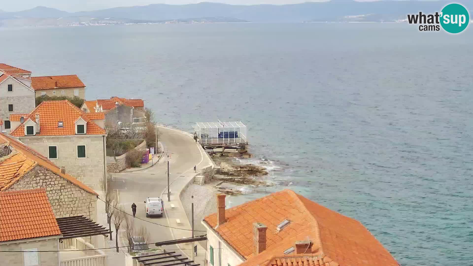 Spletna kamera Sutivan panorama – pogled v živo z otoka Brač