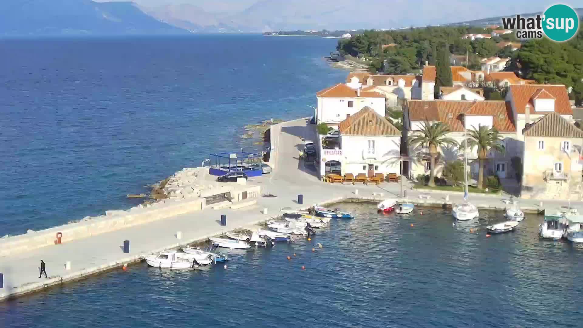 Spletna kamera Sutivan panorama – pogled v živo z otoka Brač