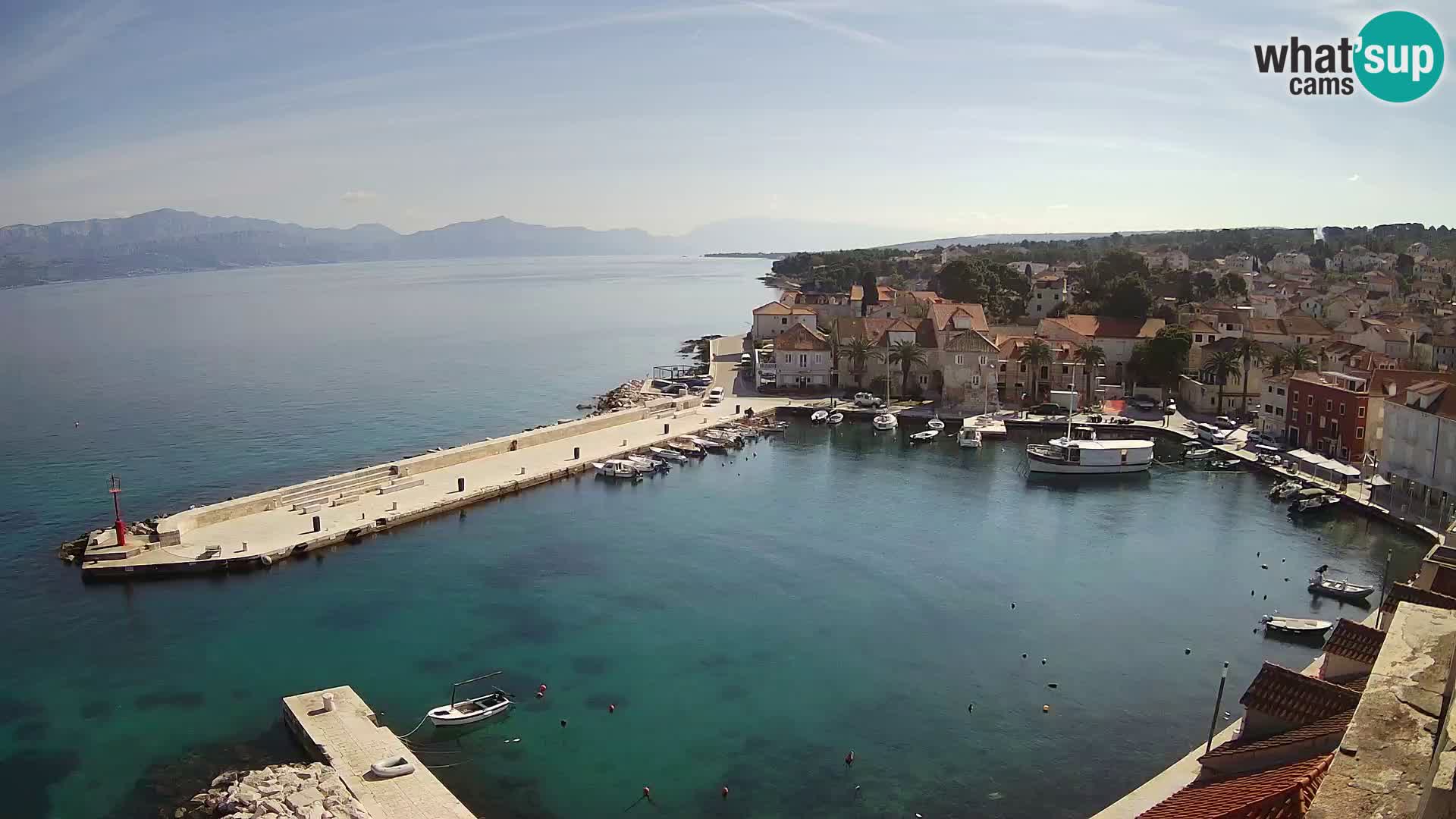 Webcam Sutivan panorama – Vista live dall’isola di Brač