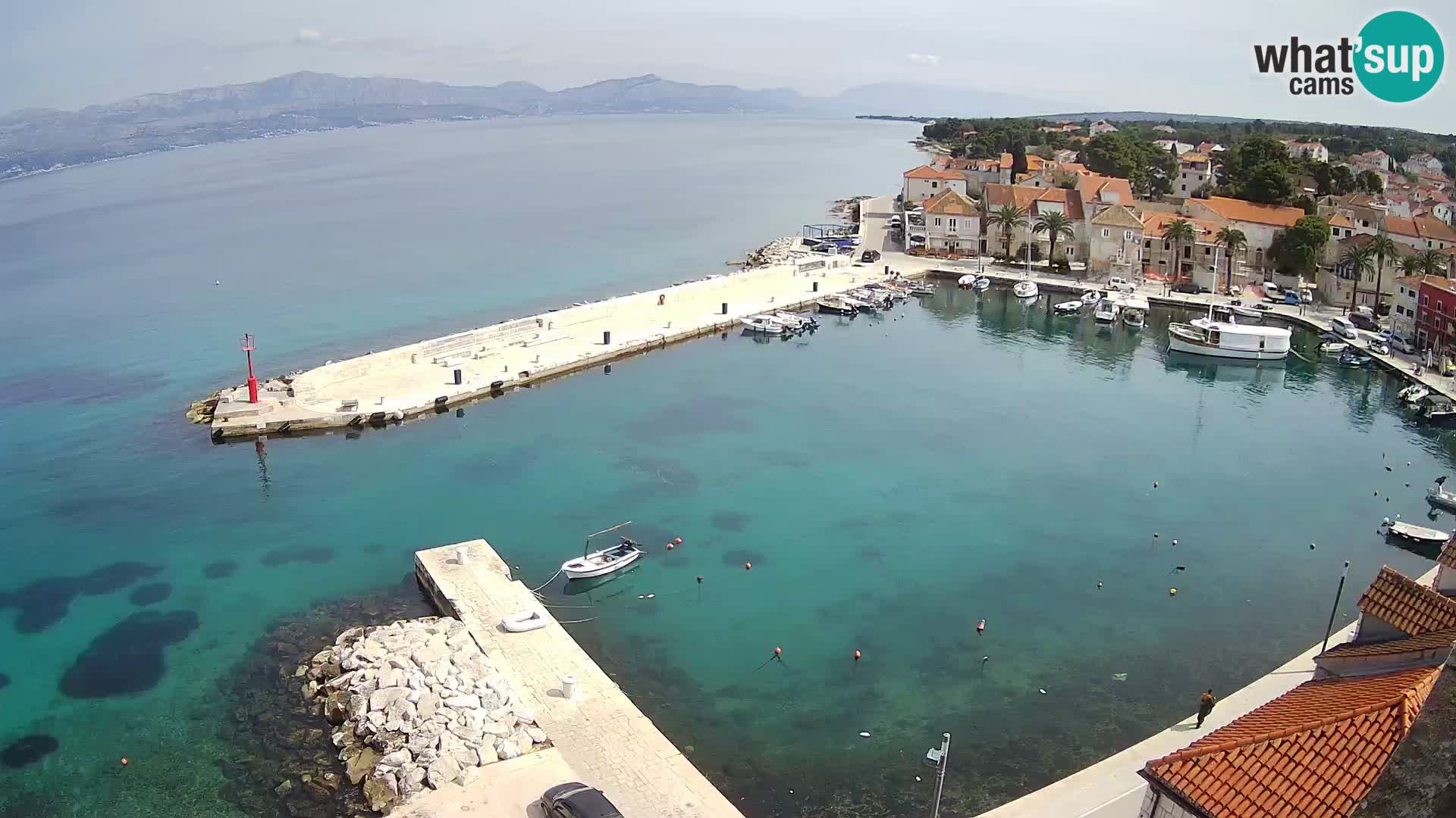Webcam Sutivan Panorama – Vista en vivo desde la isla de Brač