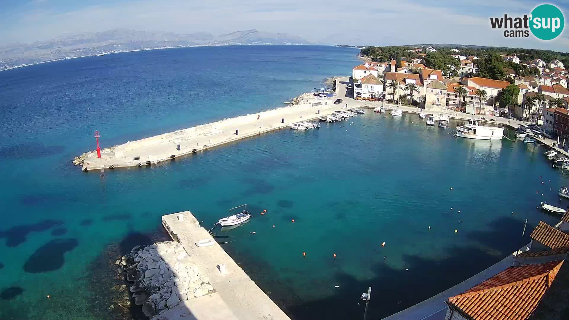 Webcam Sutivan Panorama – Vue en direct depuis l’île de Brač
