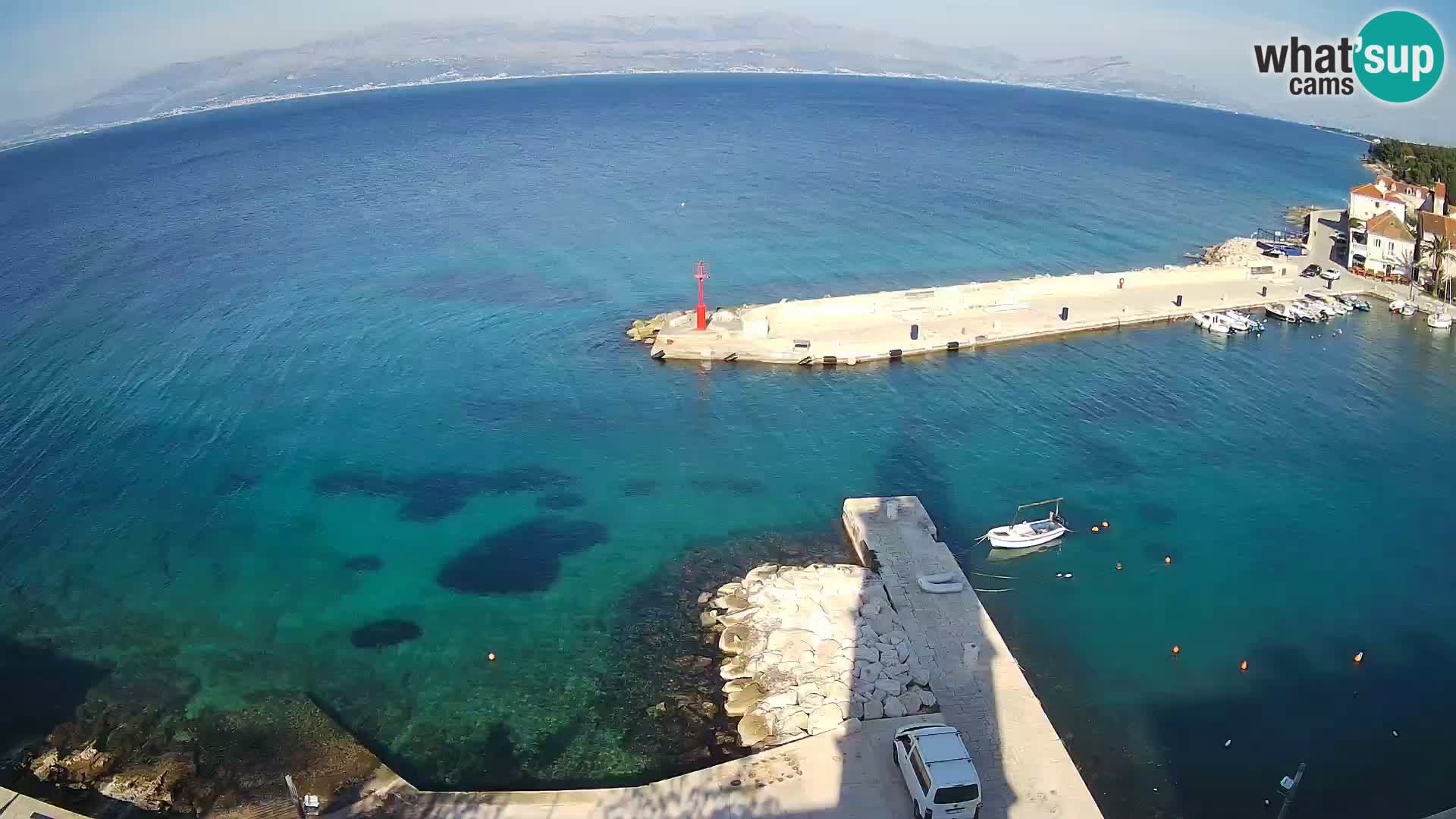 Web kamera Sutivan panorama – Pogled uživo s otoka Brača