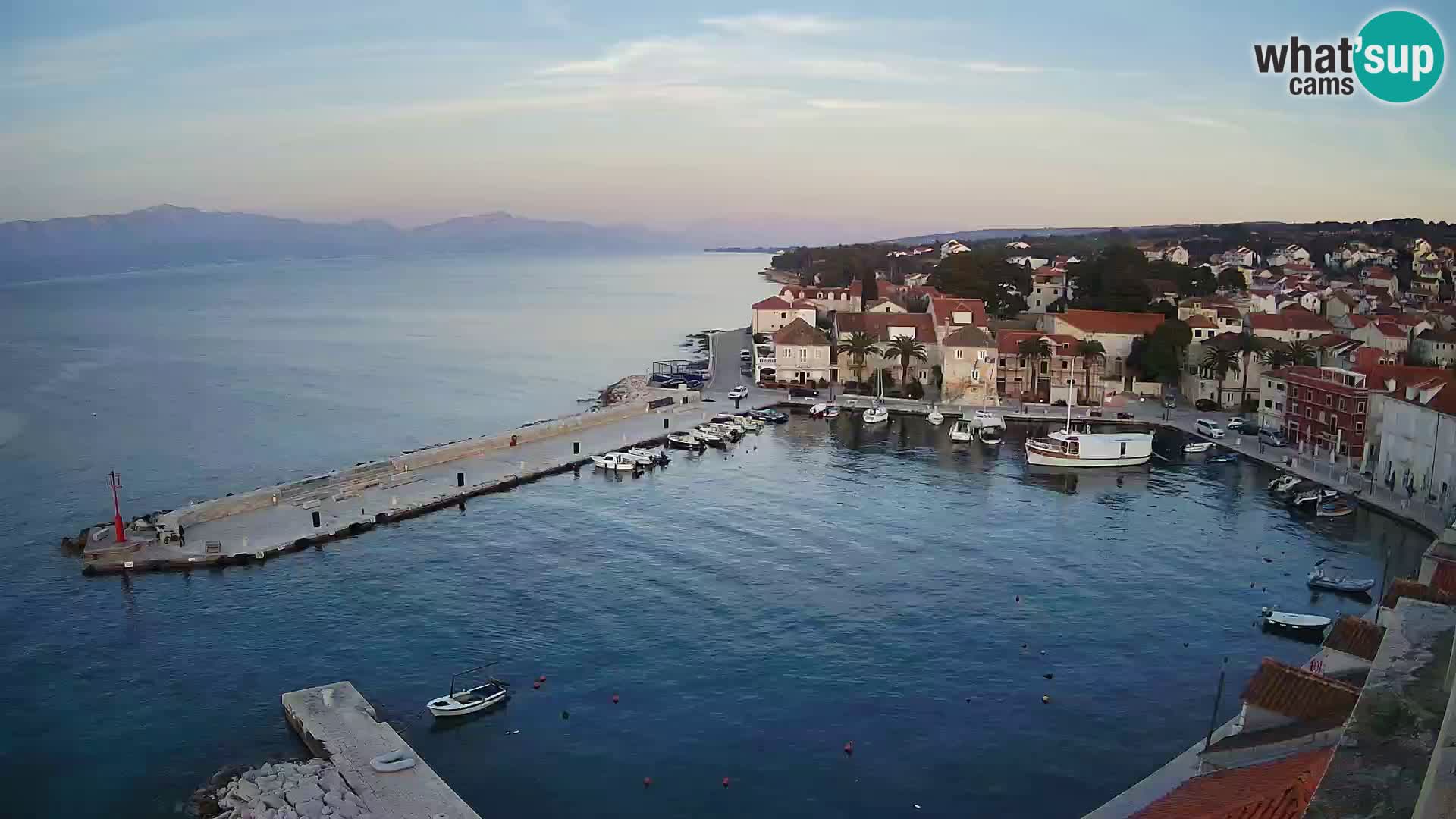Webcam Sutivan panorama – Vista live dall’isola di Brač