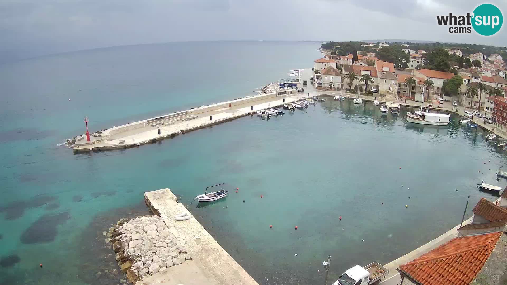 Webcam Sutivan Panorama – Vista en vivo desde la isla de Brač