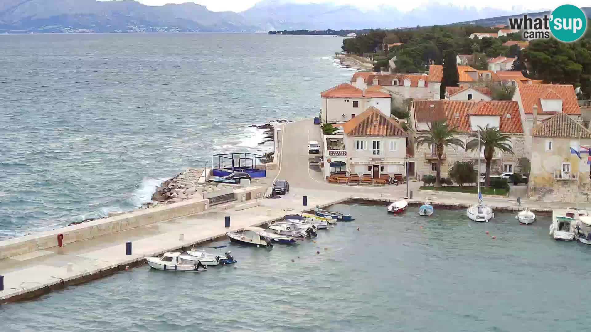 Web kamera Sutivan panorama – Pogled uživo s otoka Brača