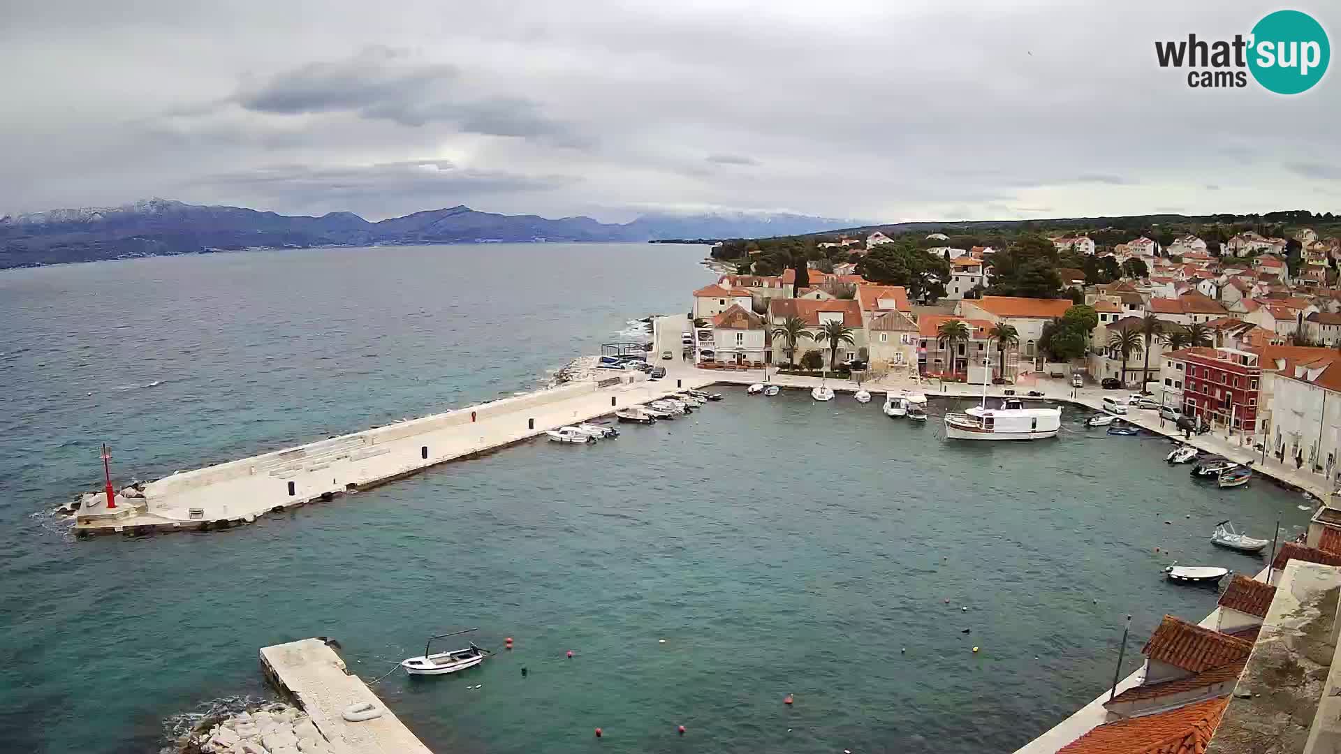 Webcam Sutivan panorama – Vista live dall’isola di Brač