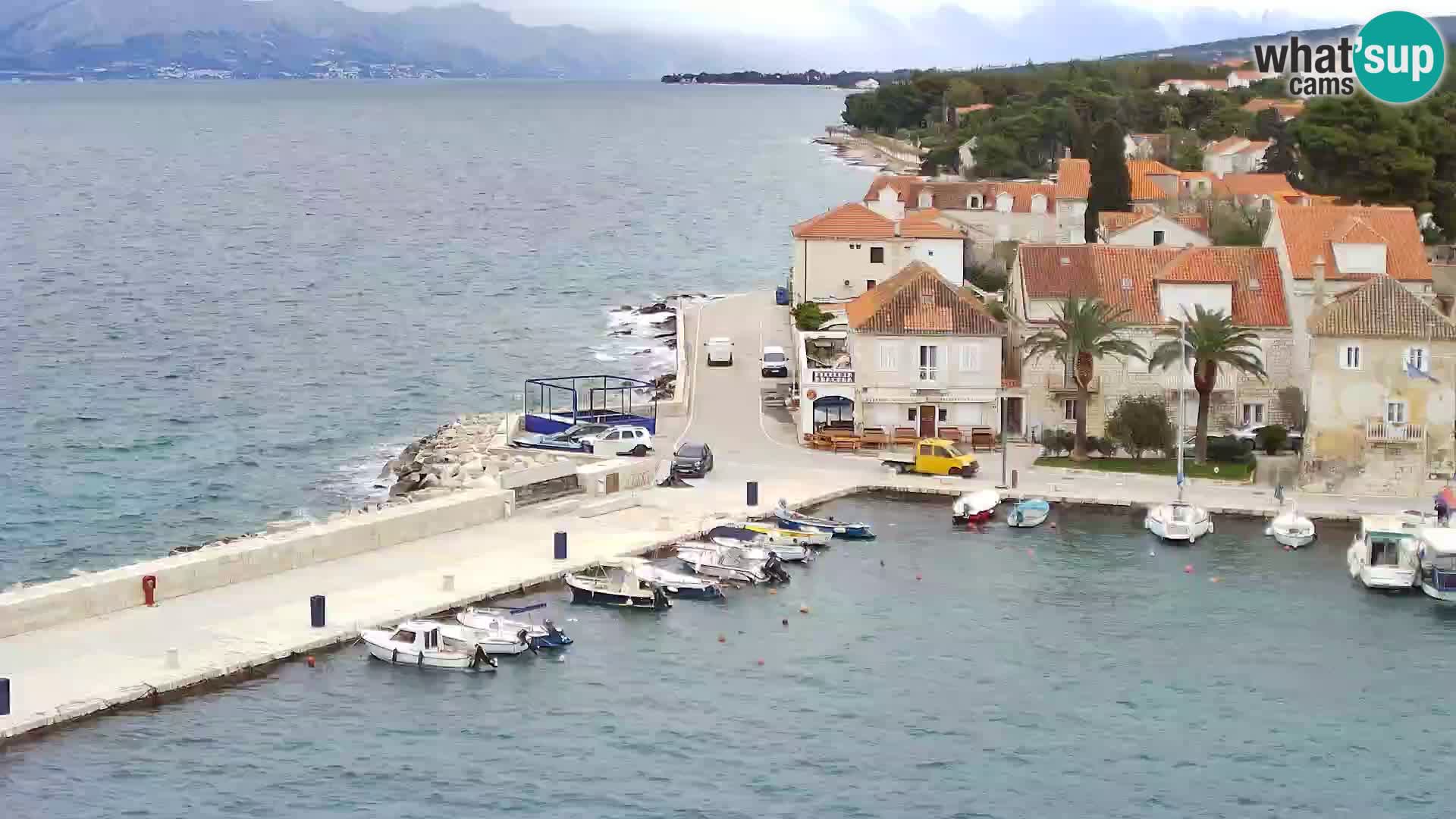 Spletna kamera Sutivan panorama – pogled v živo z otoka Brač