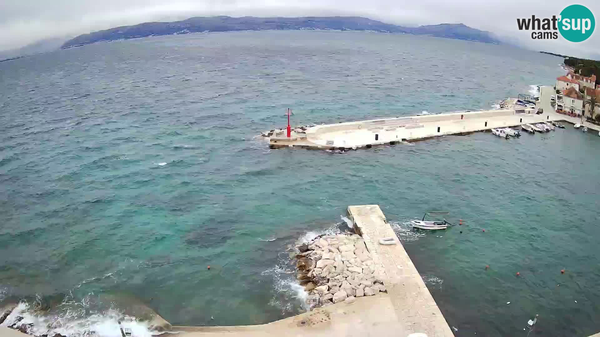 Webcam Sutivan panorama – Vista live dall’isola di Brač