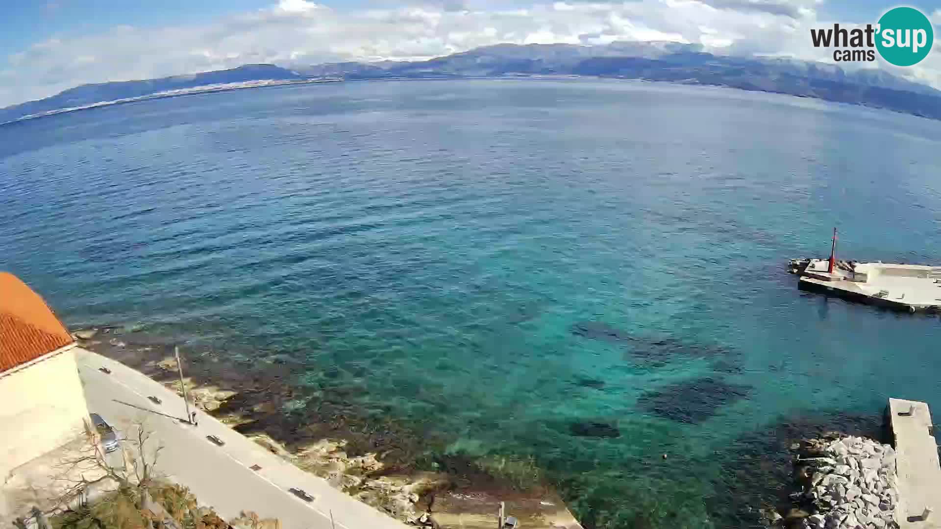 Web kamera Sutivan panorama – Pogled uživo s otoka Brača