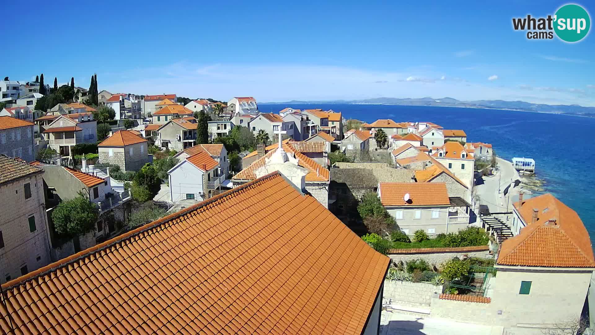 Web kamera Sutivan panorama – Pogled uživo s otoka Brača