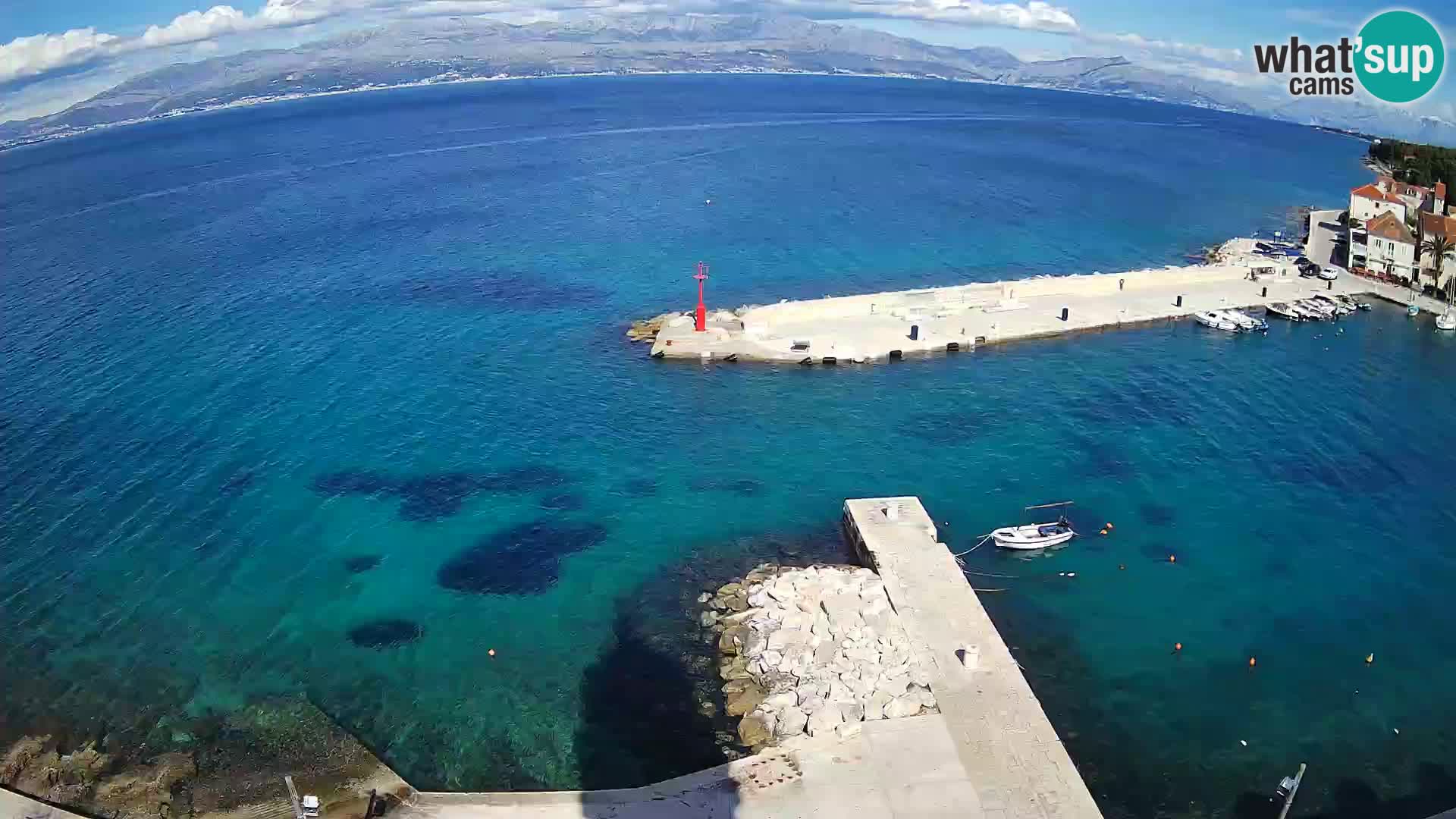 Webcam Sutivan Panorama – Vista en vivo desde la isla de Brač