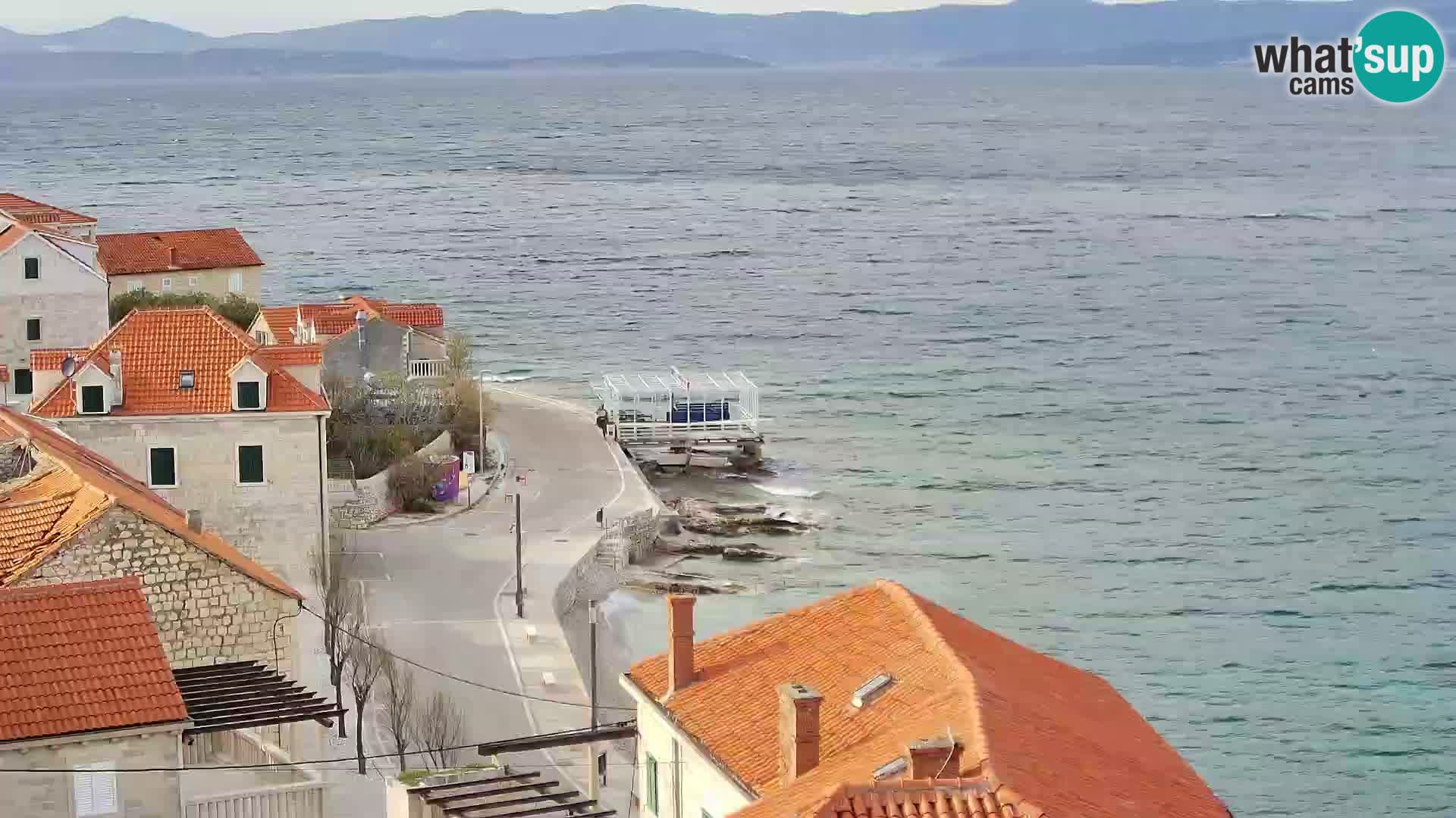 Spletna kamera Sutivan panorama – pogled v živo z otoka Brač