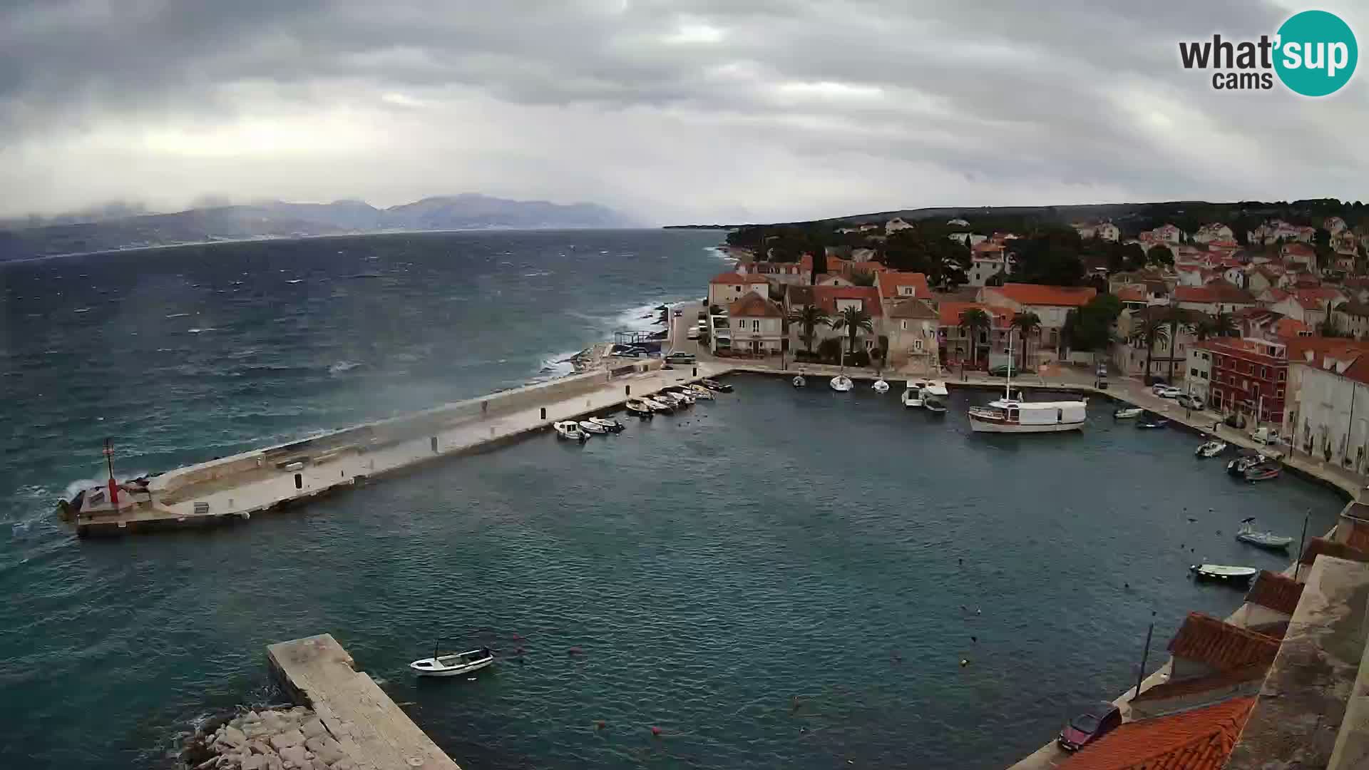 Webcam Sutivan panorama – Vista live dall’isola di Brač