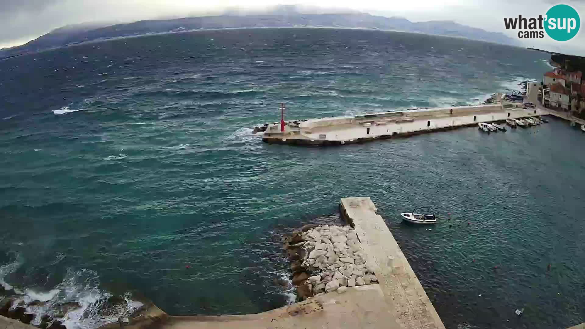 Webcam Sutivan panorama – Vista live dall’isola di Brač