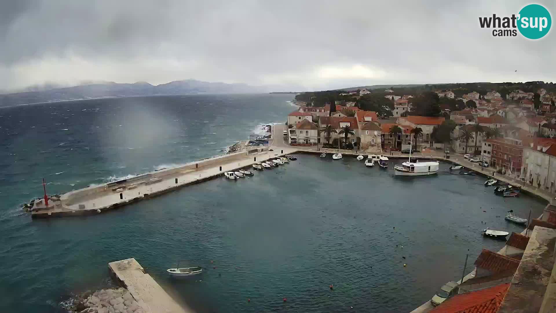 Webcam Sutivan panorama – Vista live dall’isola di Brač