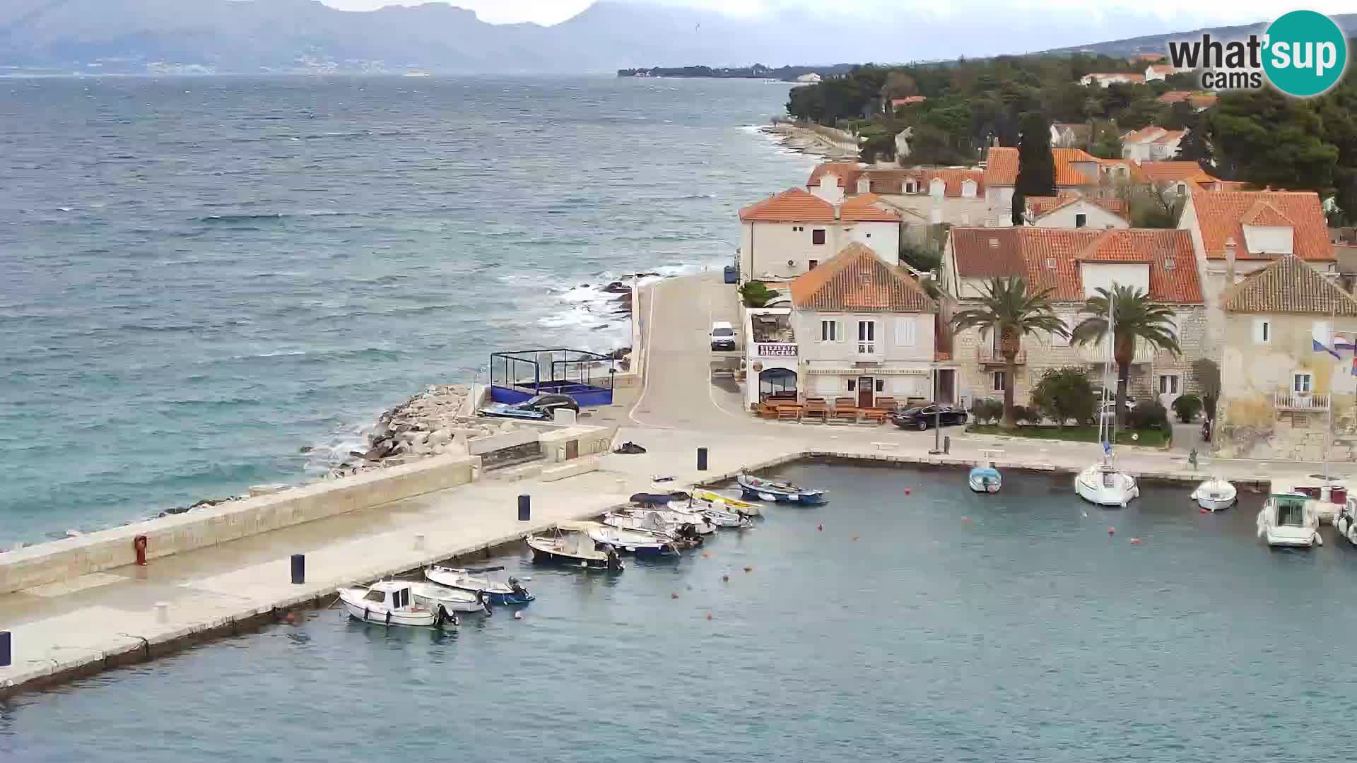 Web kamera Sutivan panorama – Pogled uživo s otoka Brača