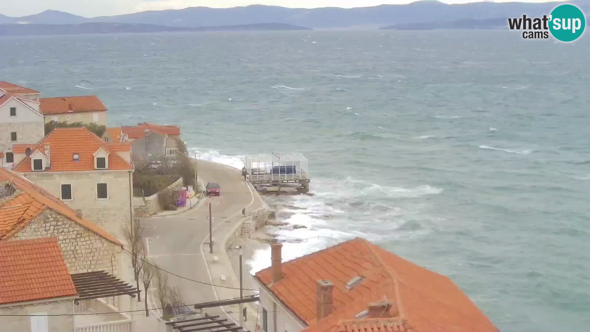 Spletna kamera Sutivan panorama – pogled v živo z otoka Brač