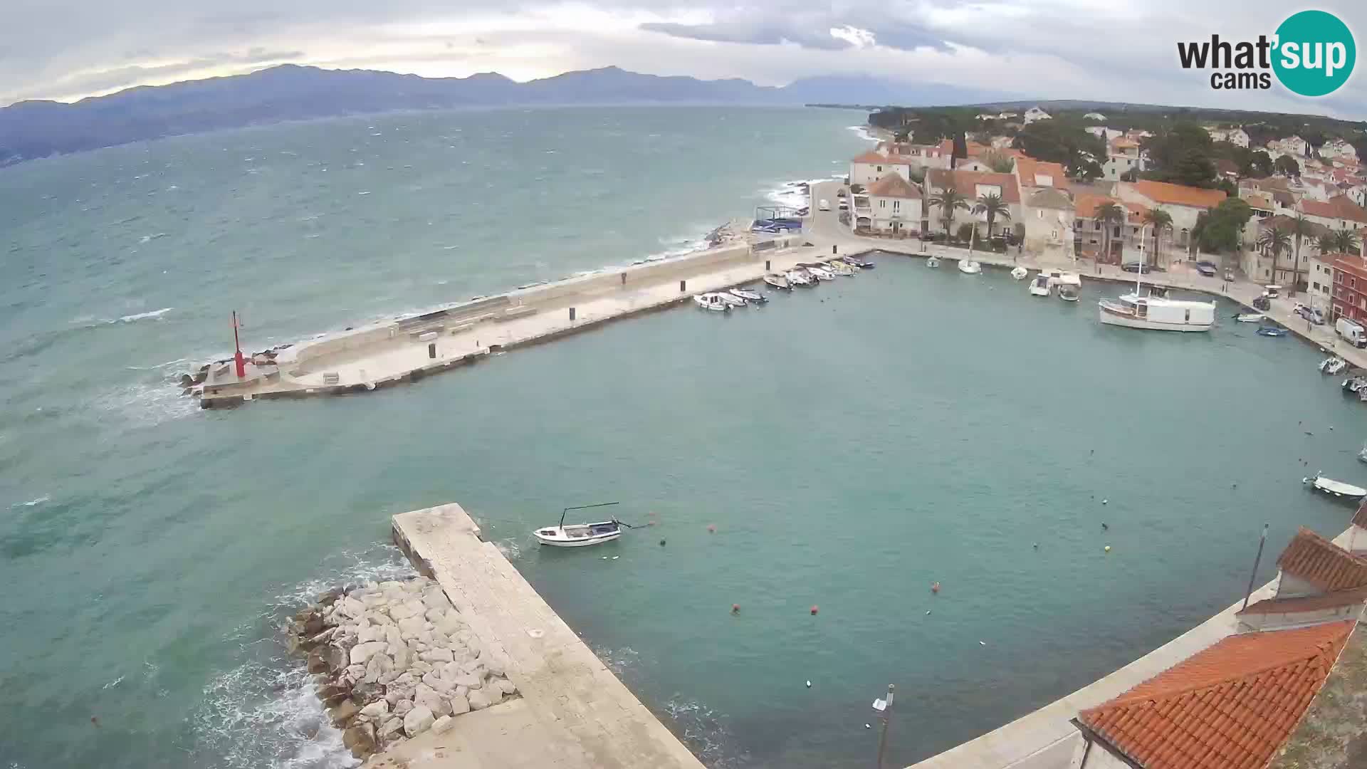 Webcam Sutivan Panorama – Vista en vivo desde la isla de Brač