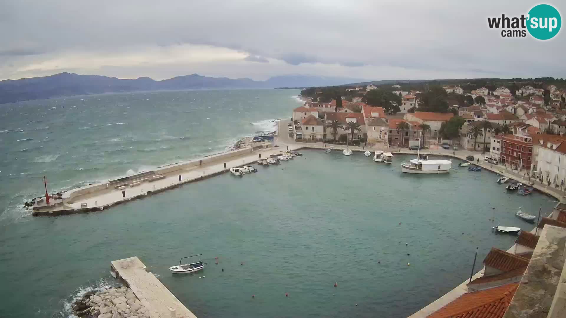 Webcam Sutivan panorama – Vista live dall’isola di Brač