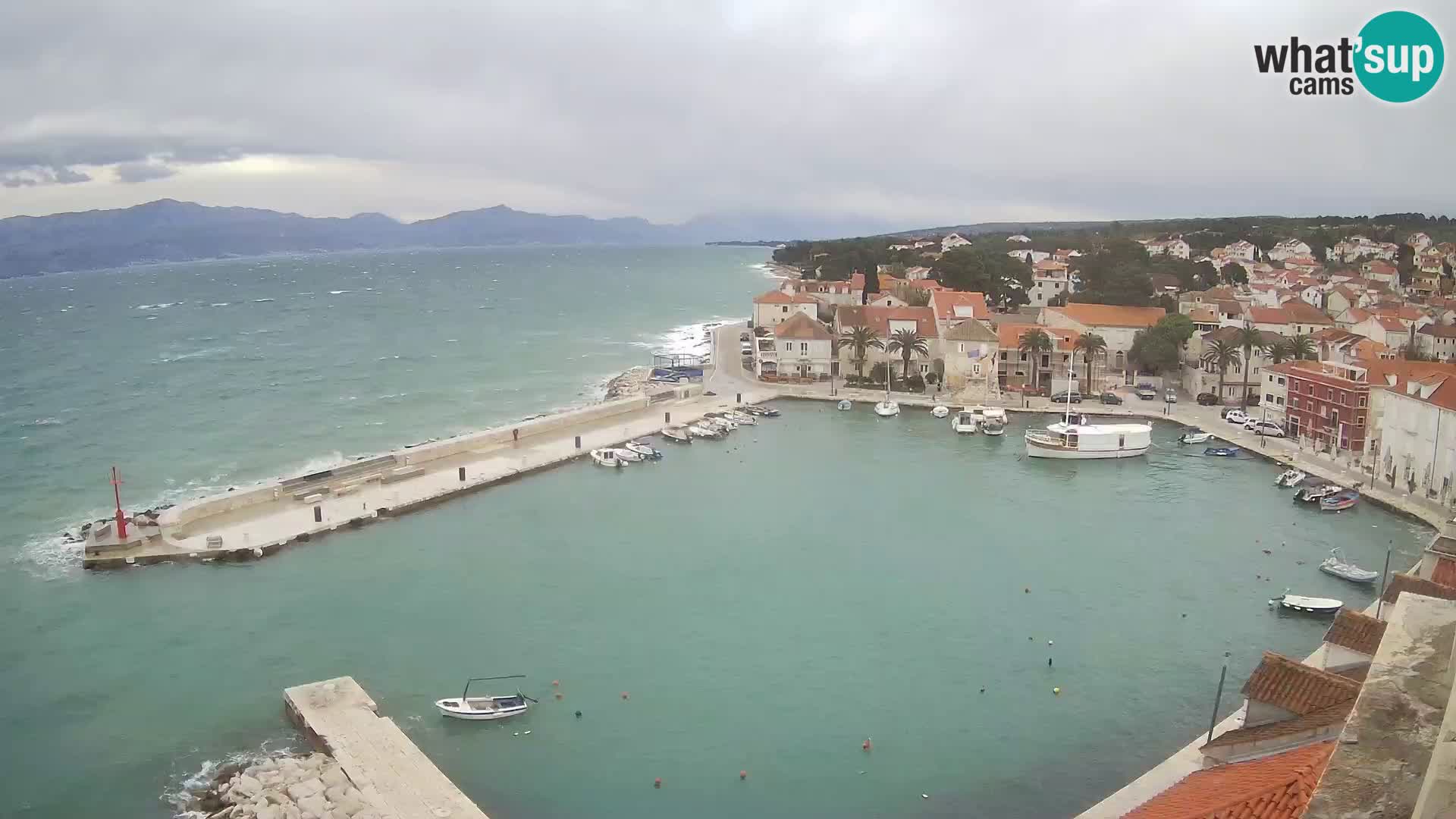 Webcam Sutivan panorama – Vista live dall’isola di Brač