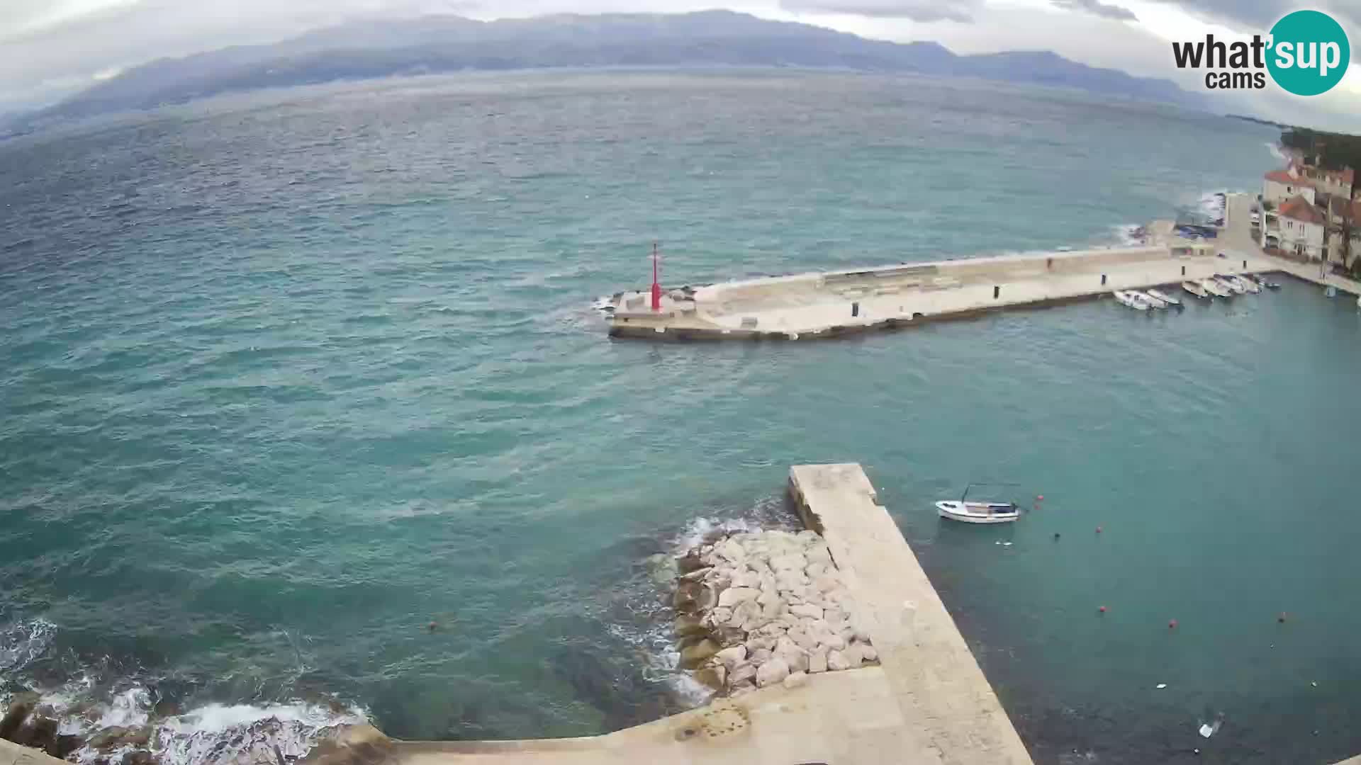 Web kamera Sutivan panorama – Pogled uživo s otoka Brača