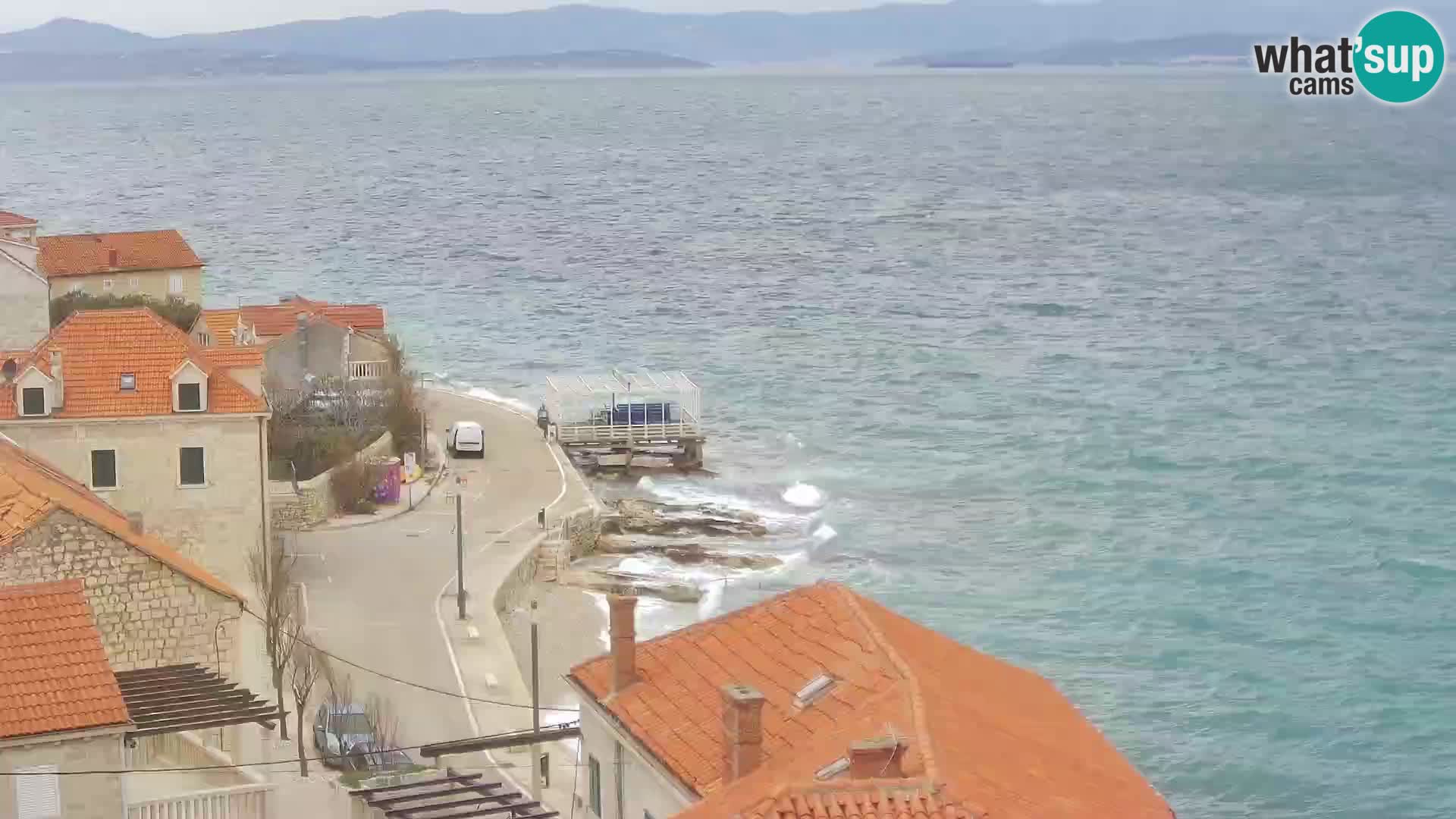 Spletna kamera Sutivan panorama – pogled v živo z otoka Brač